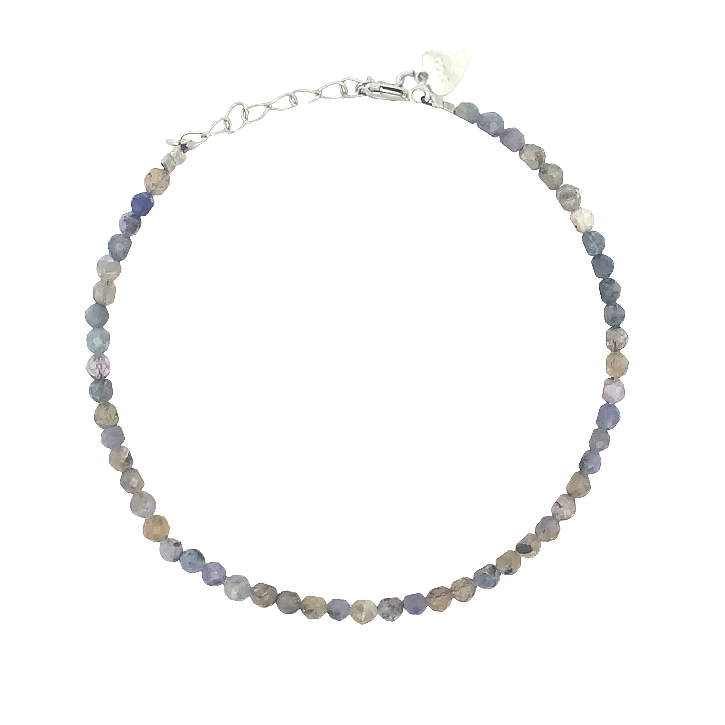 Delikatna bransoletka z koralików ze srebrzonej stali