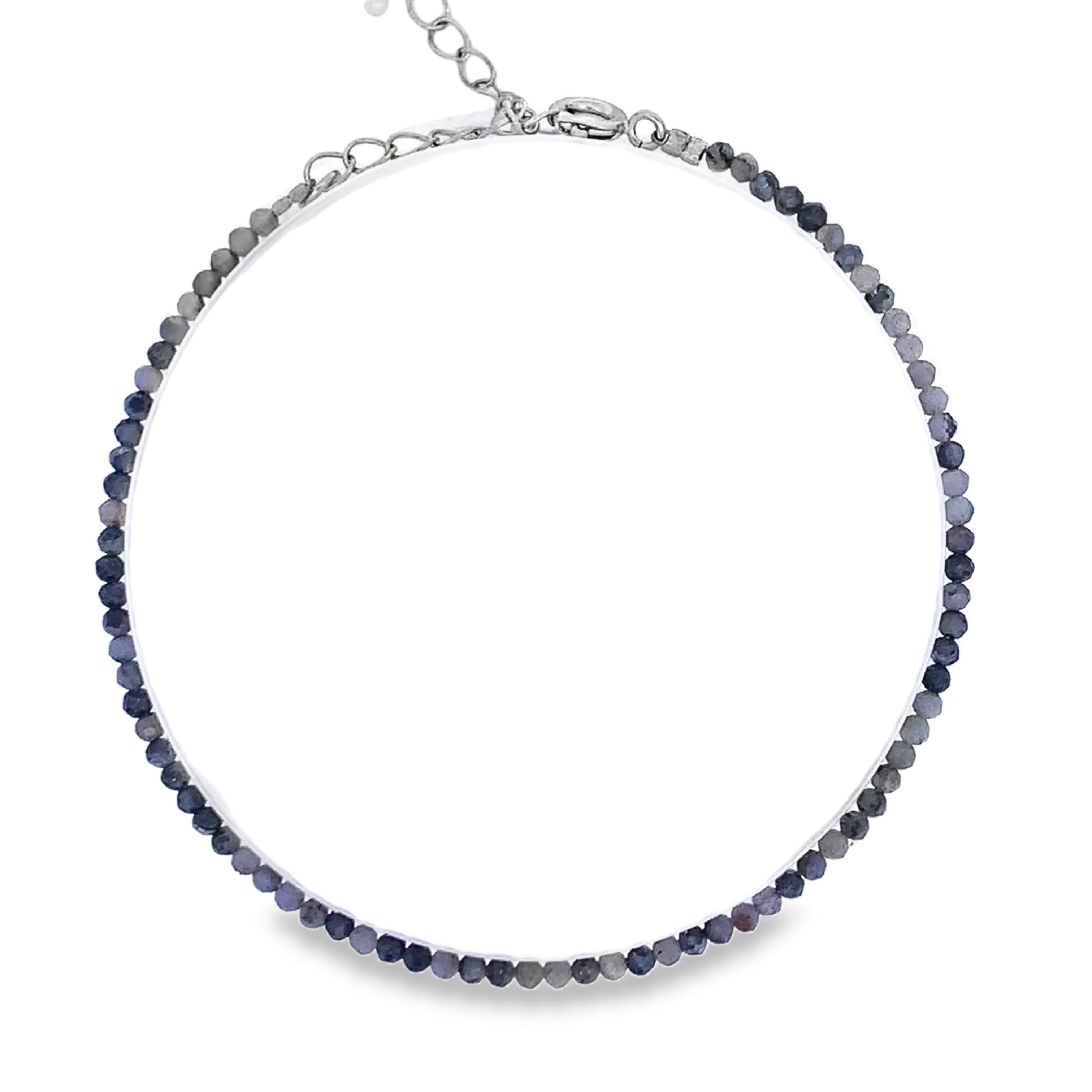 Bransoletka z koralików ze srebrzonej stali