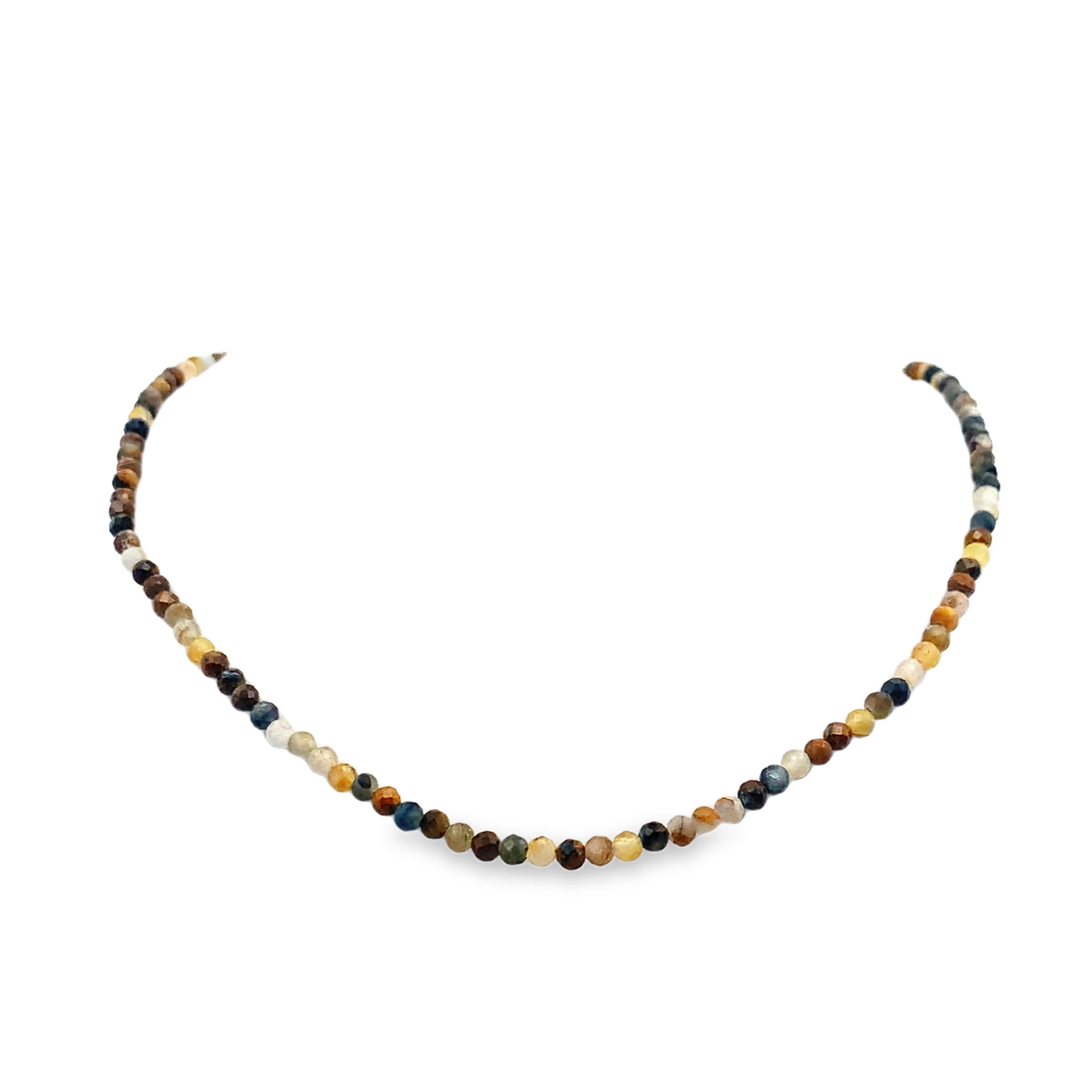 Naszyjnik z koralików agatowych