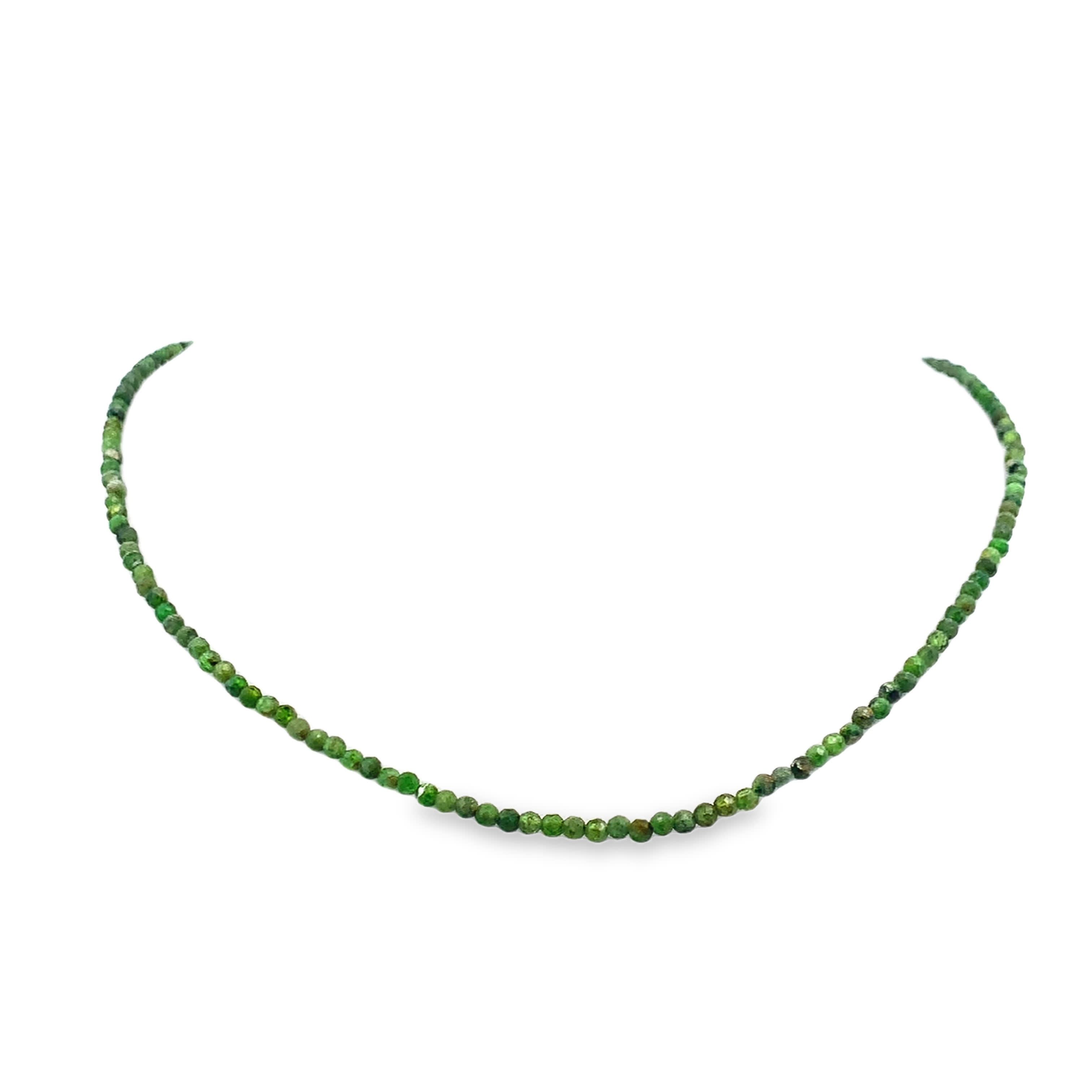 Naszyjnik z koralików z okrągłymi koralikami o szlifie kaboszonowym