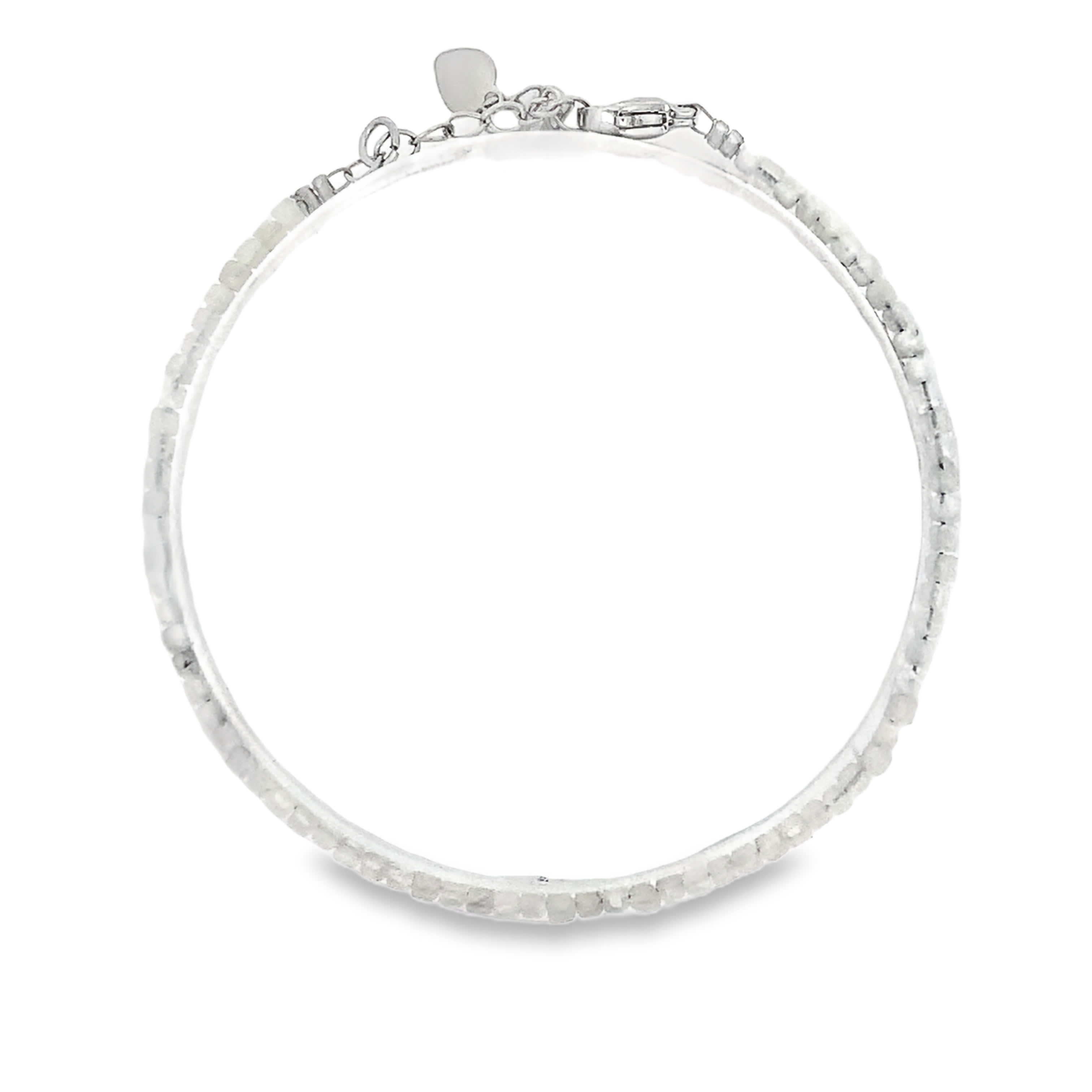 Bransoletka z białej stali na