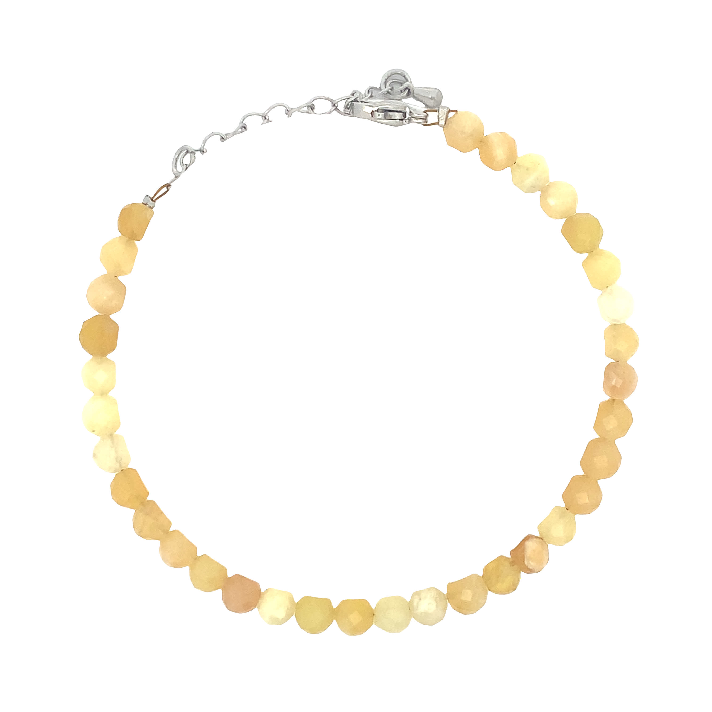 Klasyczna żółta bursztynowa bransoletka koralikowa