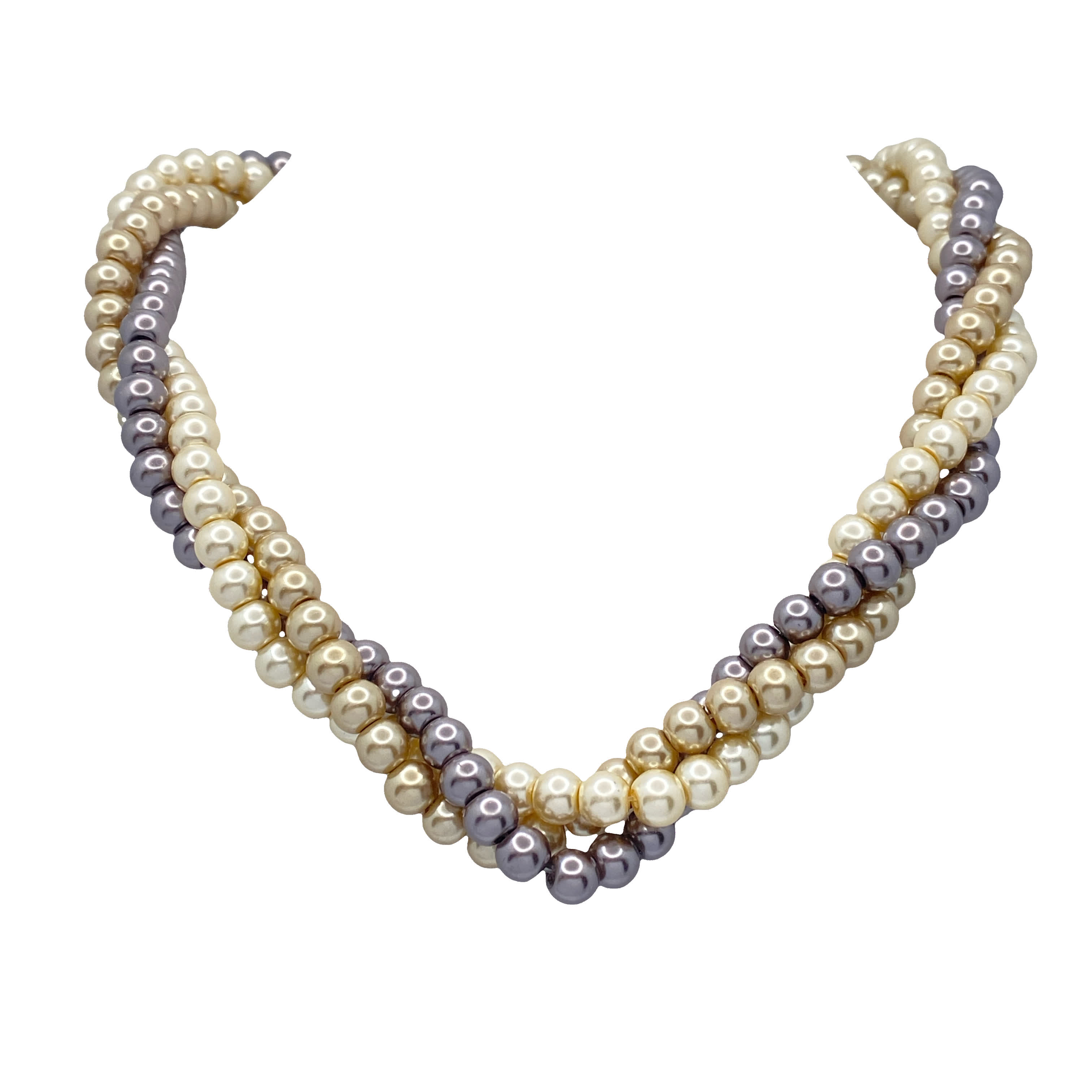 Klasyczny naszyjnik z pereł wielowarstwowych