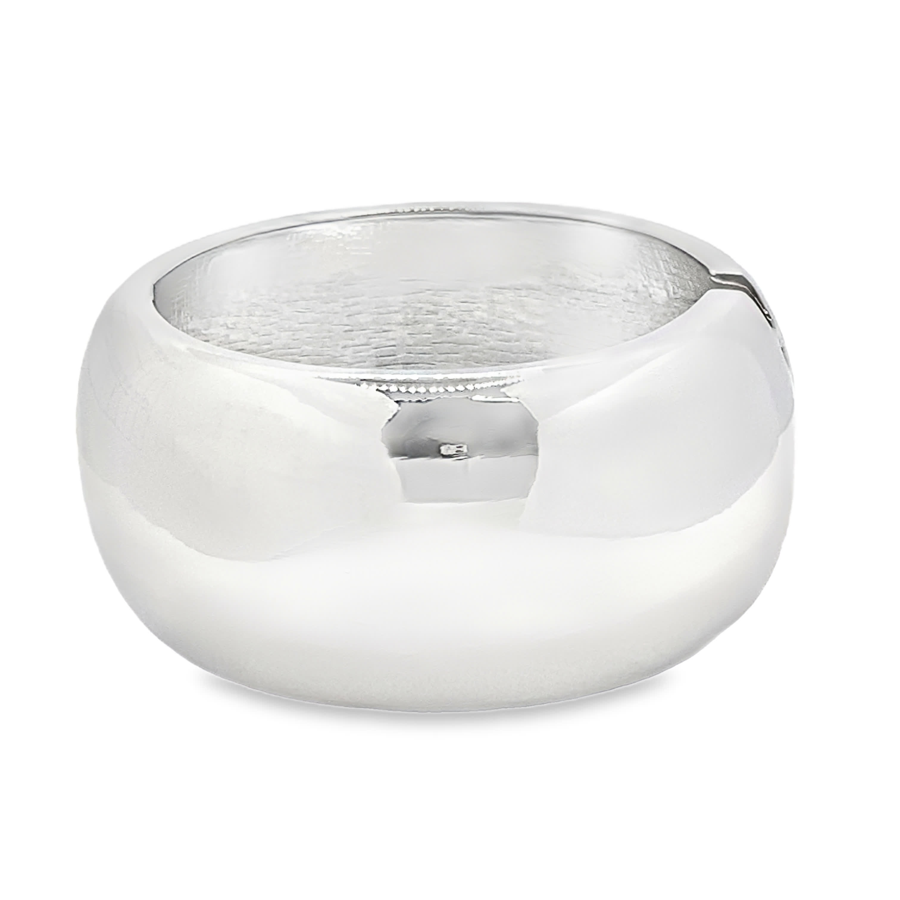 Nowoczesna srebrna bransoletka