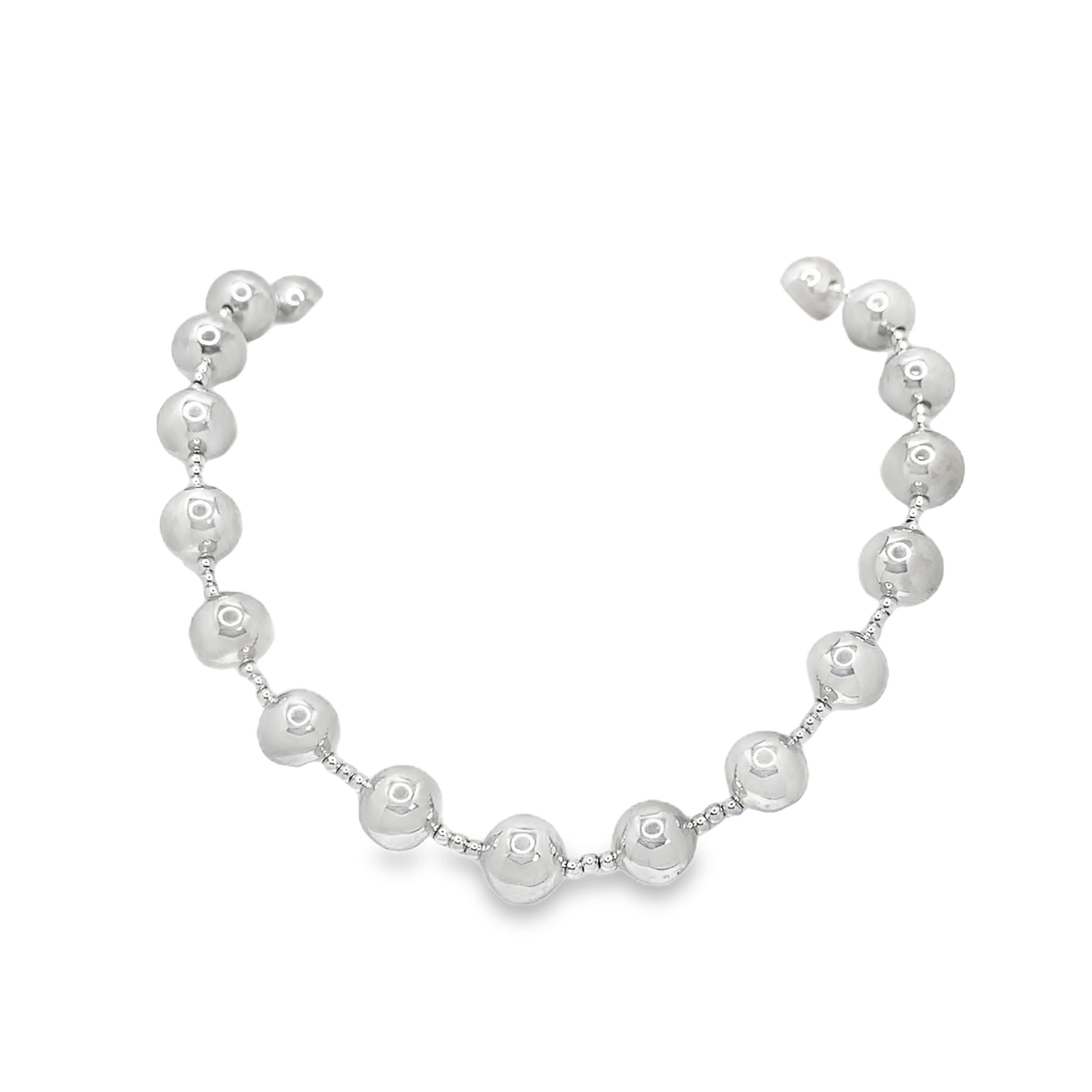 Elegancki metalowy perłowy naszyjnik