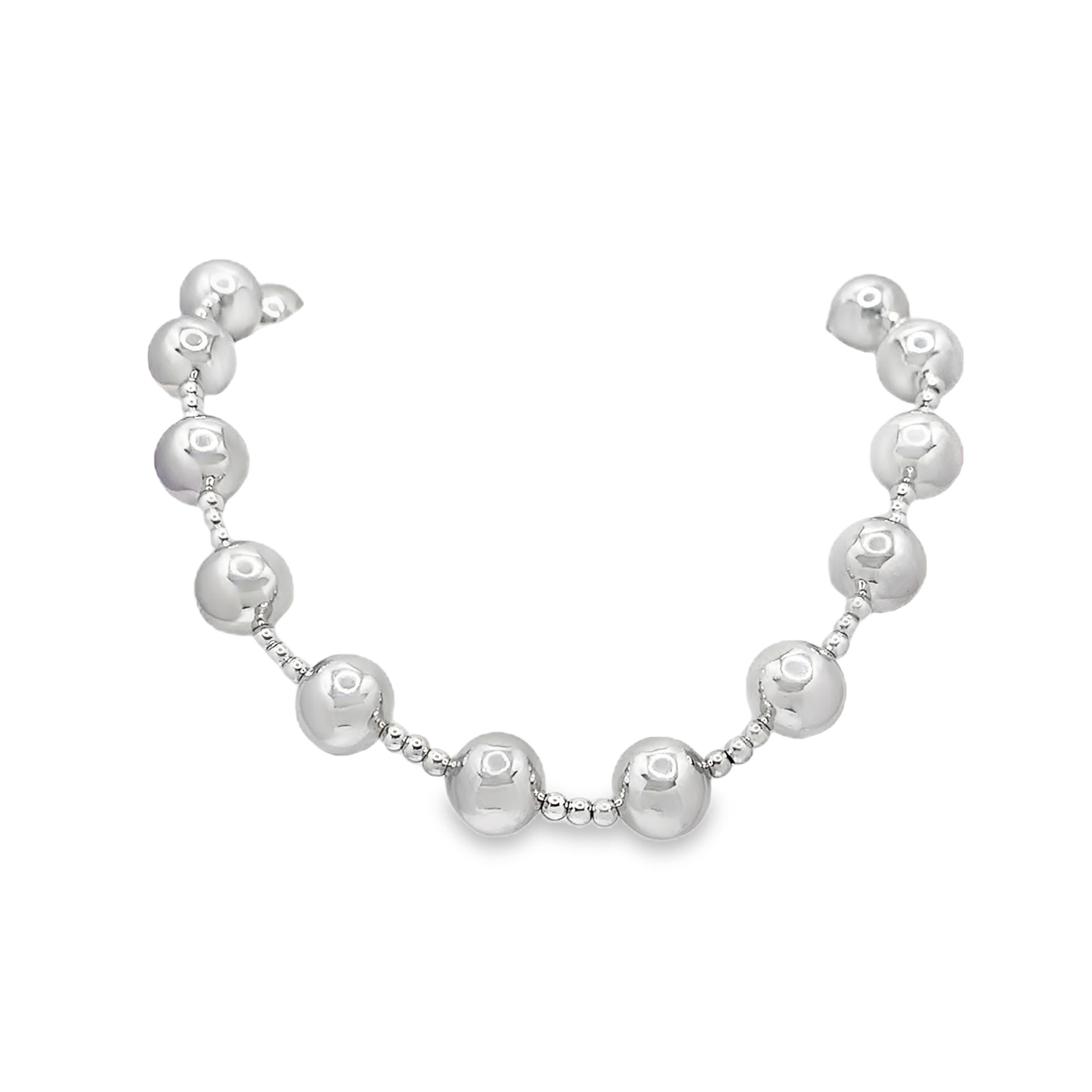 Naszyjnik z pereł i metalu