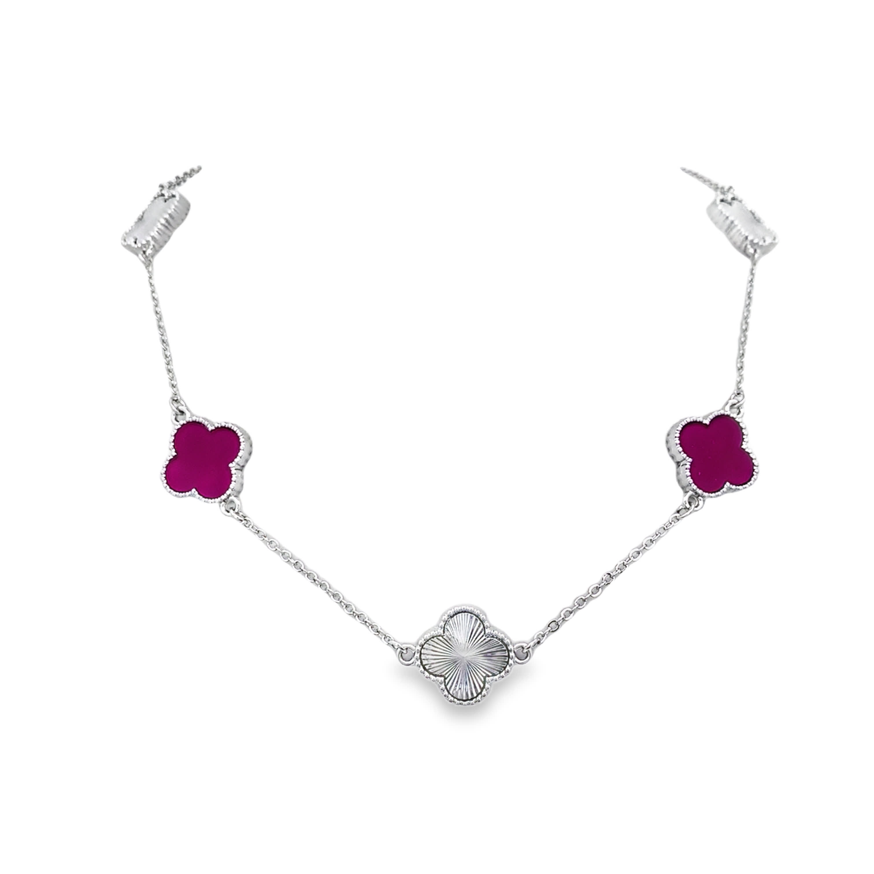 Elegancki naszyjnik łańcuszkowy z posrebrzanego metalu