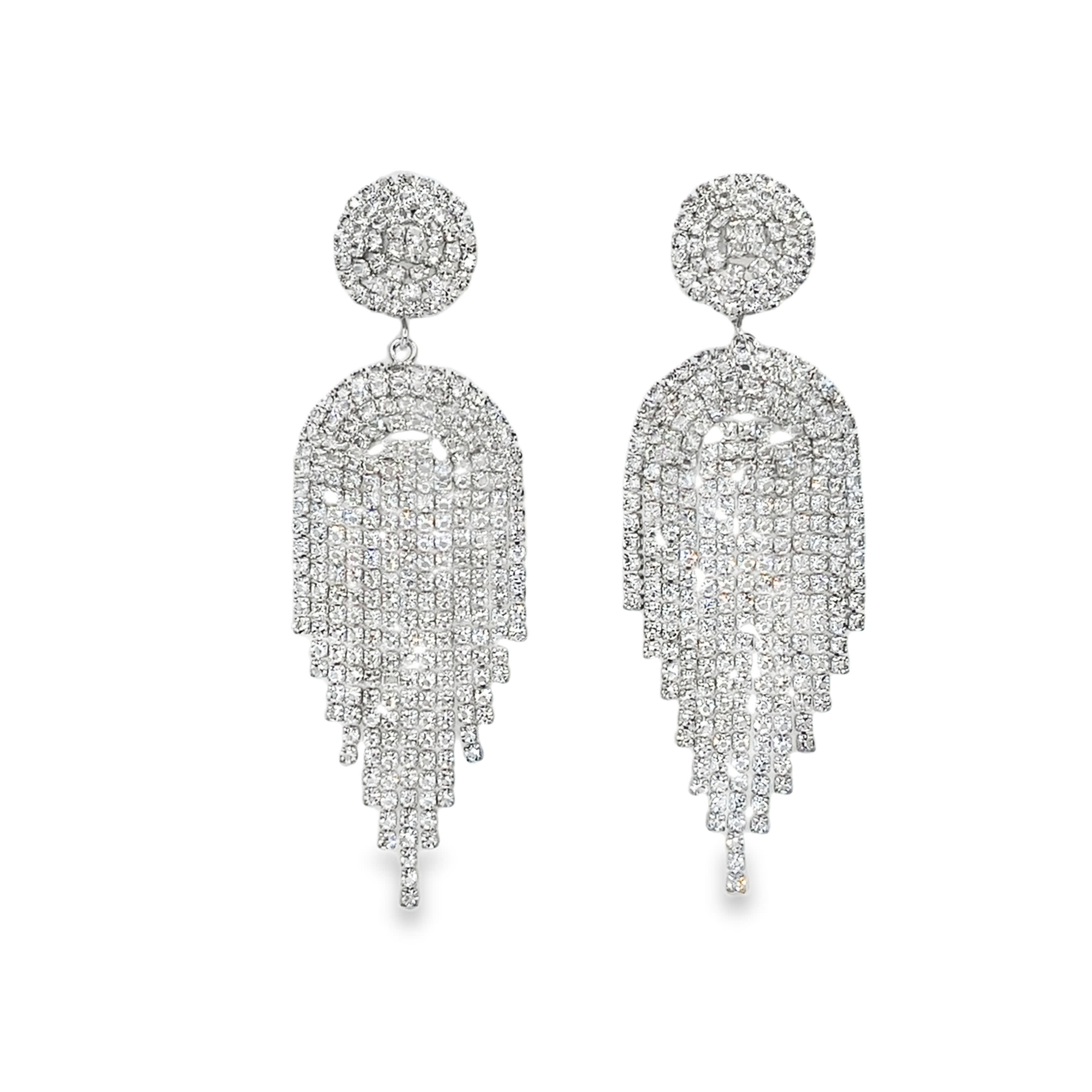 Kryształowe kolczyki wiszące: lśniący blask