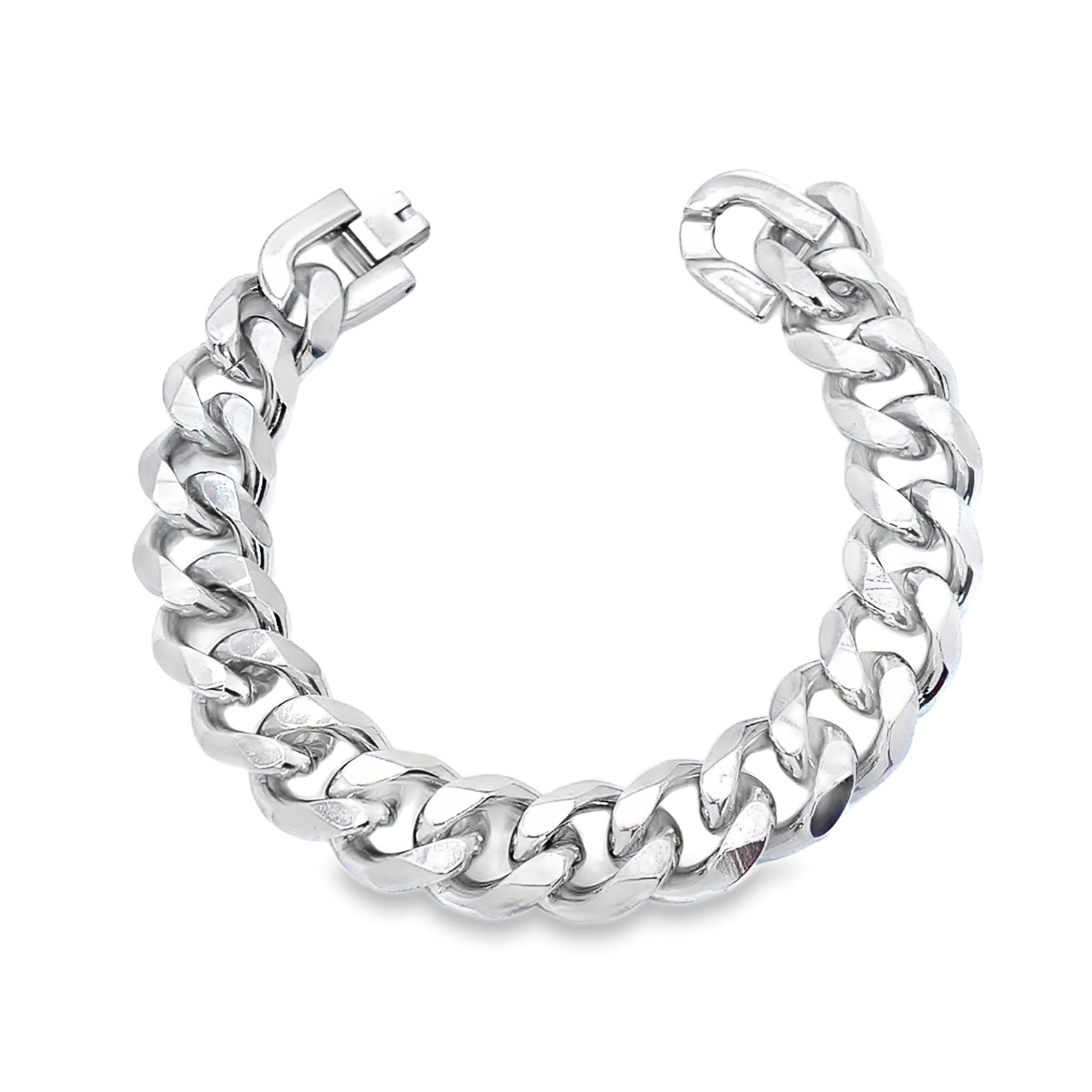 Bransoletka z łańcuszkiem w kolorze srebrnym z wykończeniem z białego złota