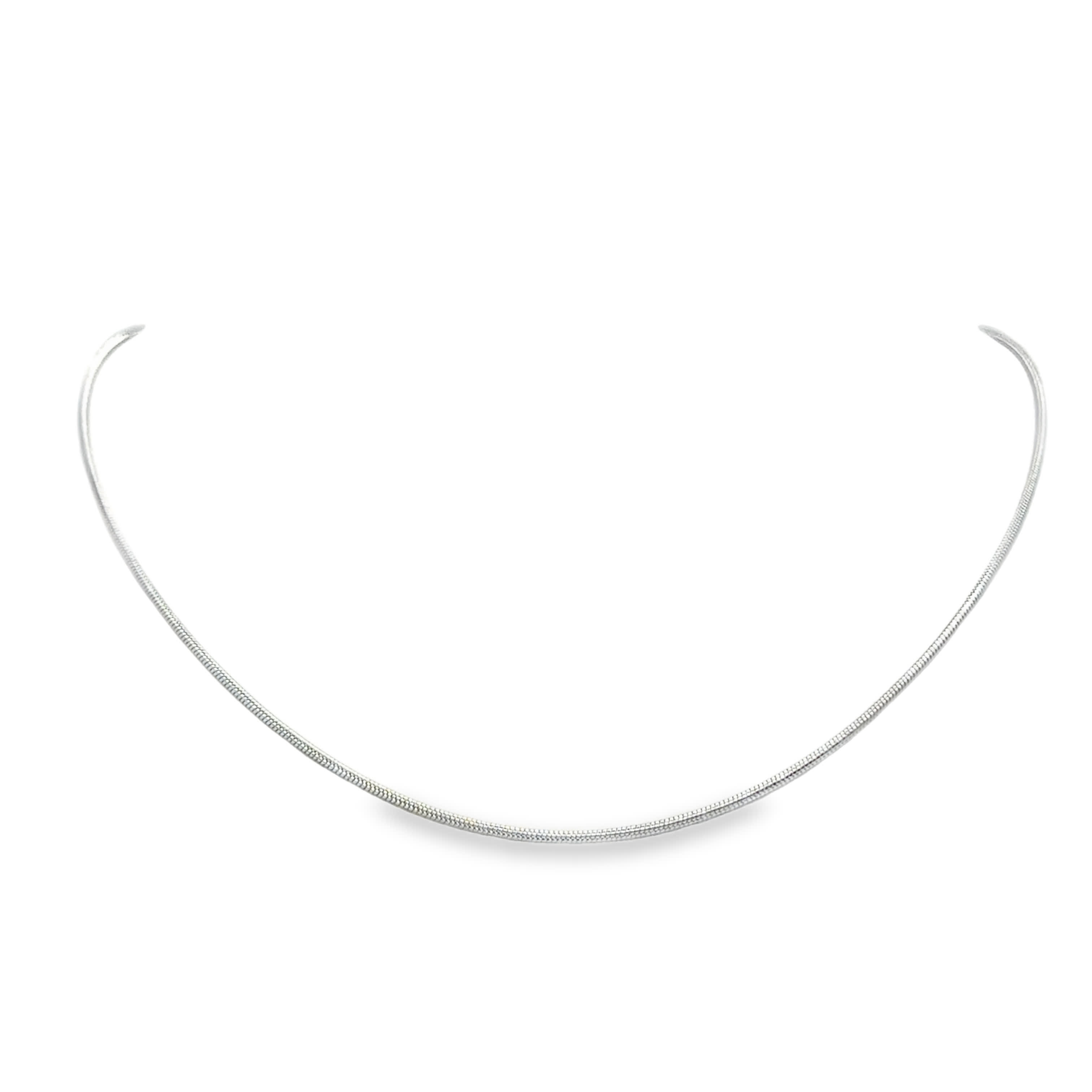 Elegancki naszyjnik z białej stali