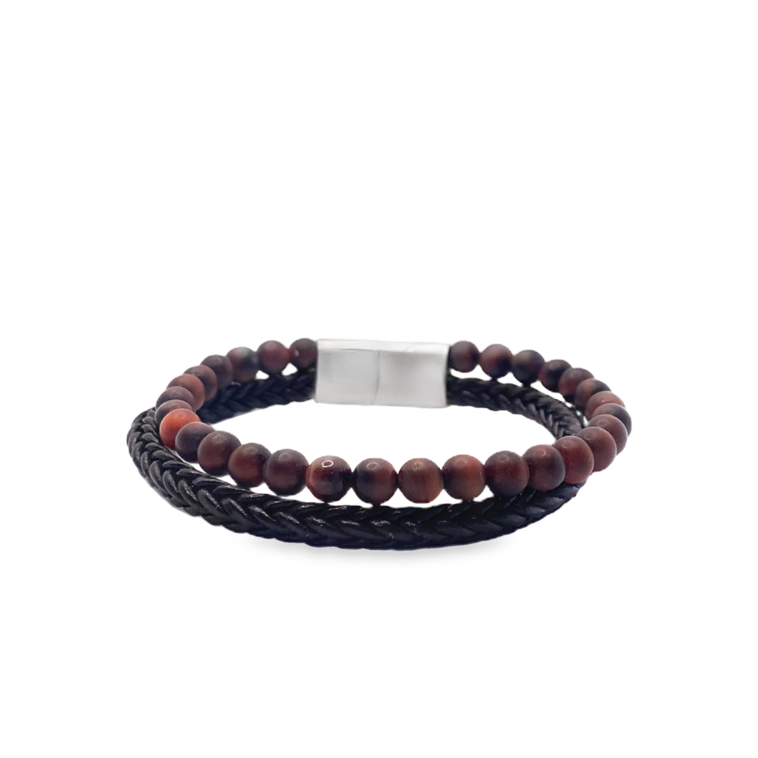 Pleciona bransoletka z koralikami