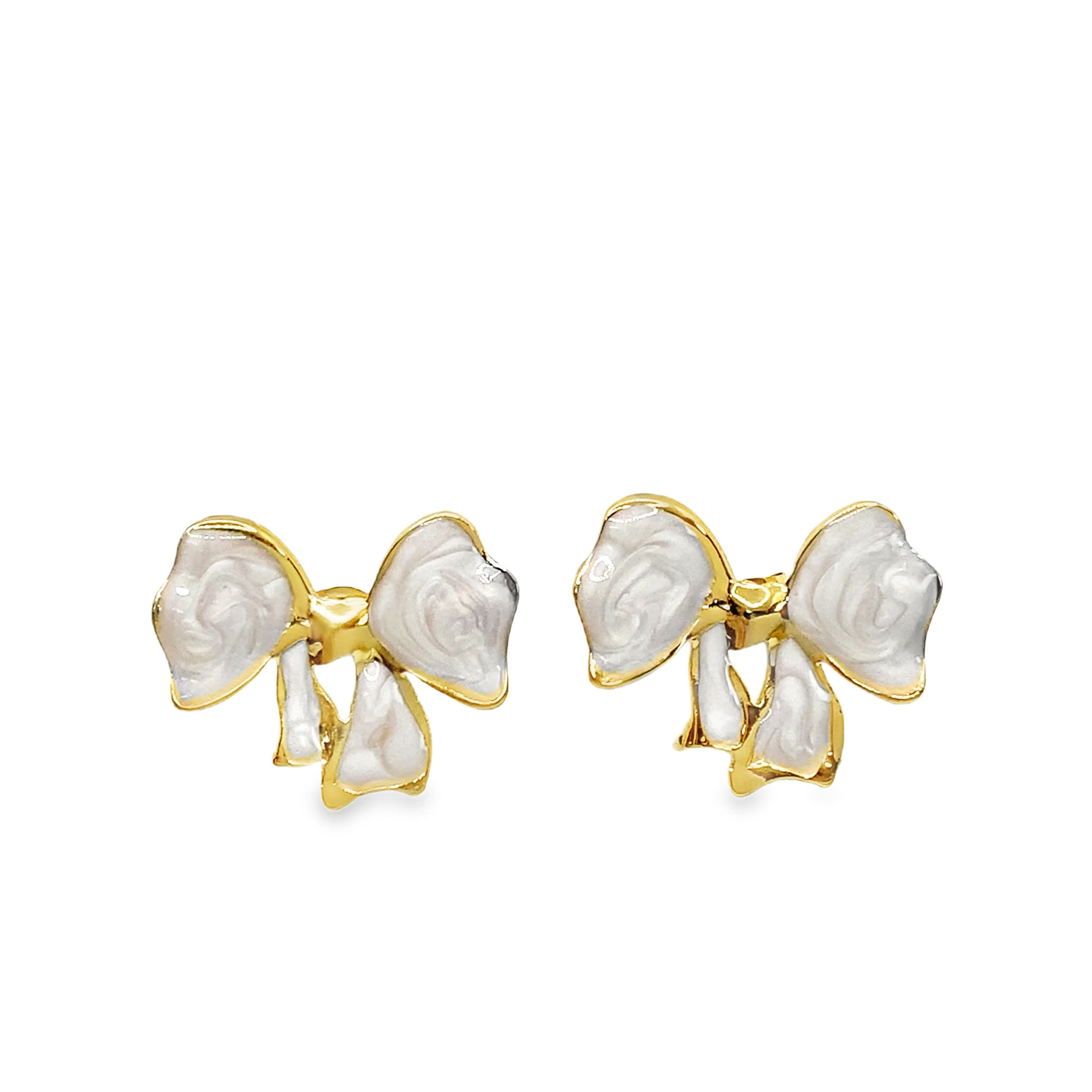 Kolczyki sztyfty z żółtym złotem