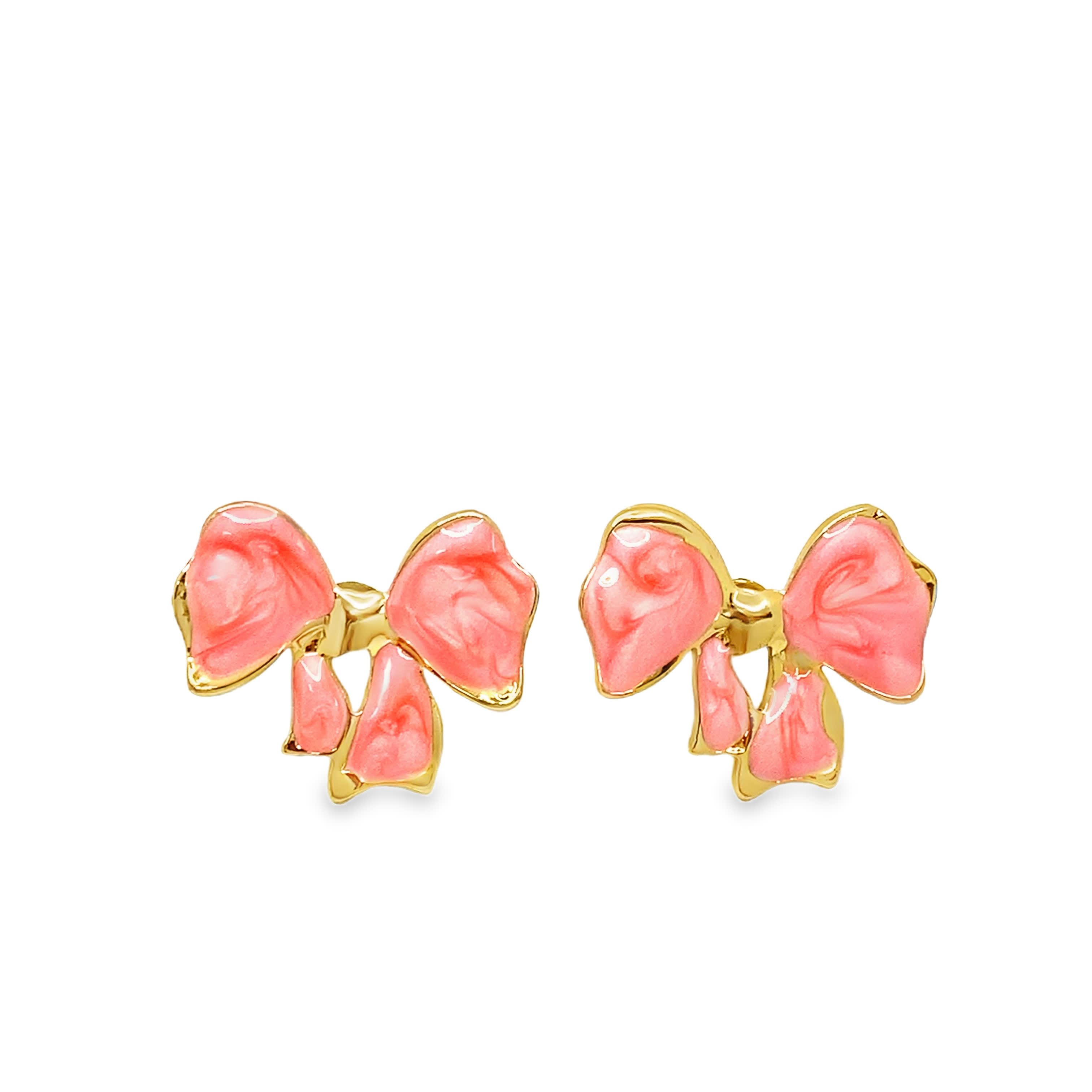 Kolczyki sztyfty z żółtym złotem