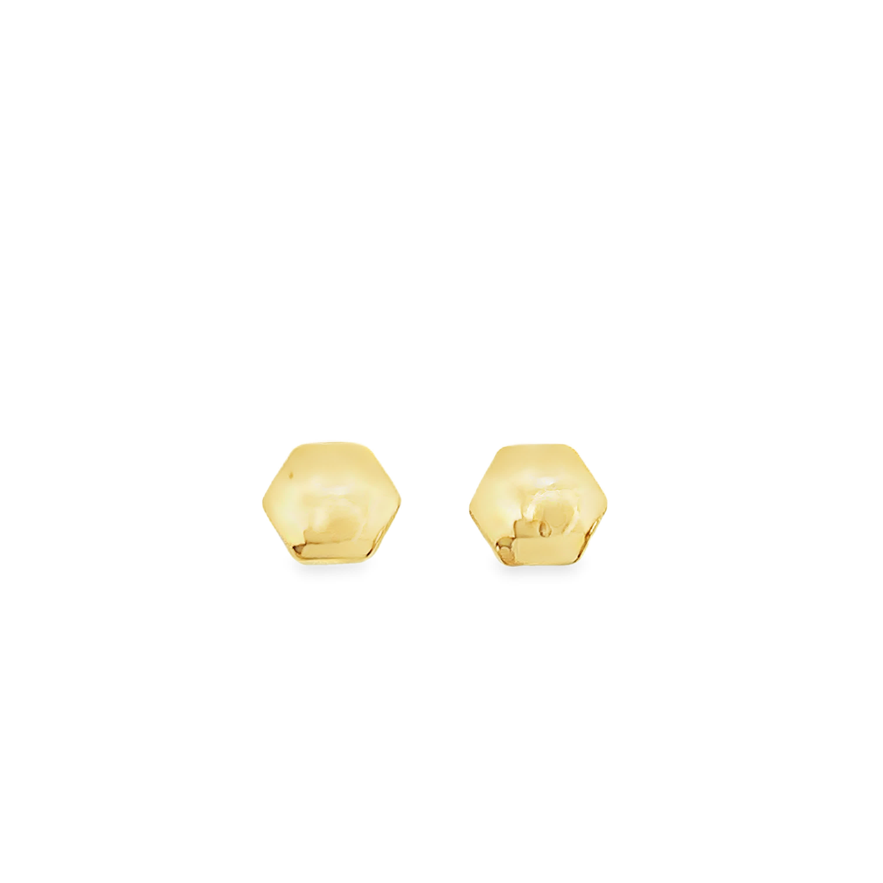 14K Yellow Gold Classic Stud Earrings