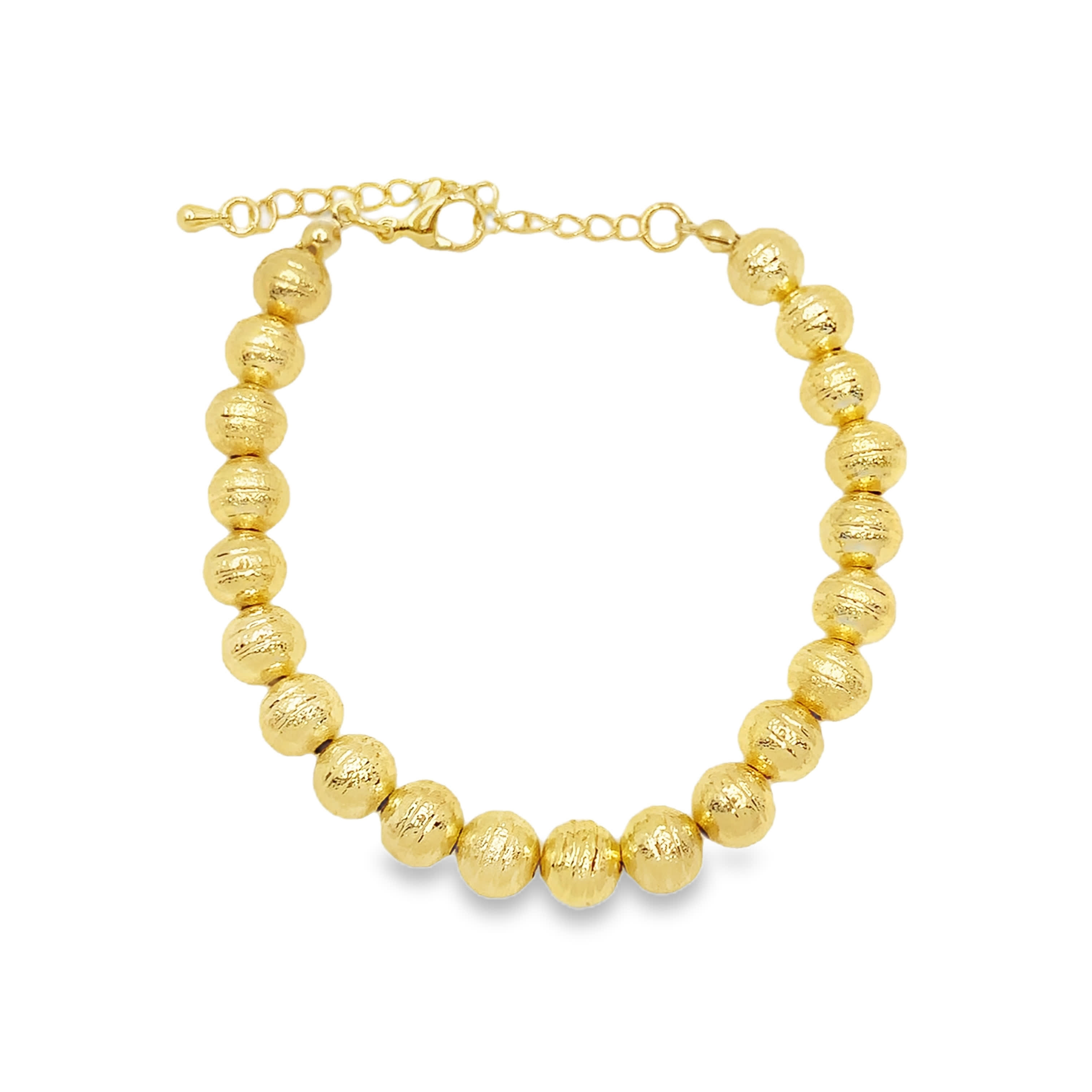 Yellow Gold Beaded Bracelet