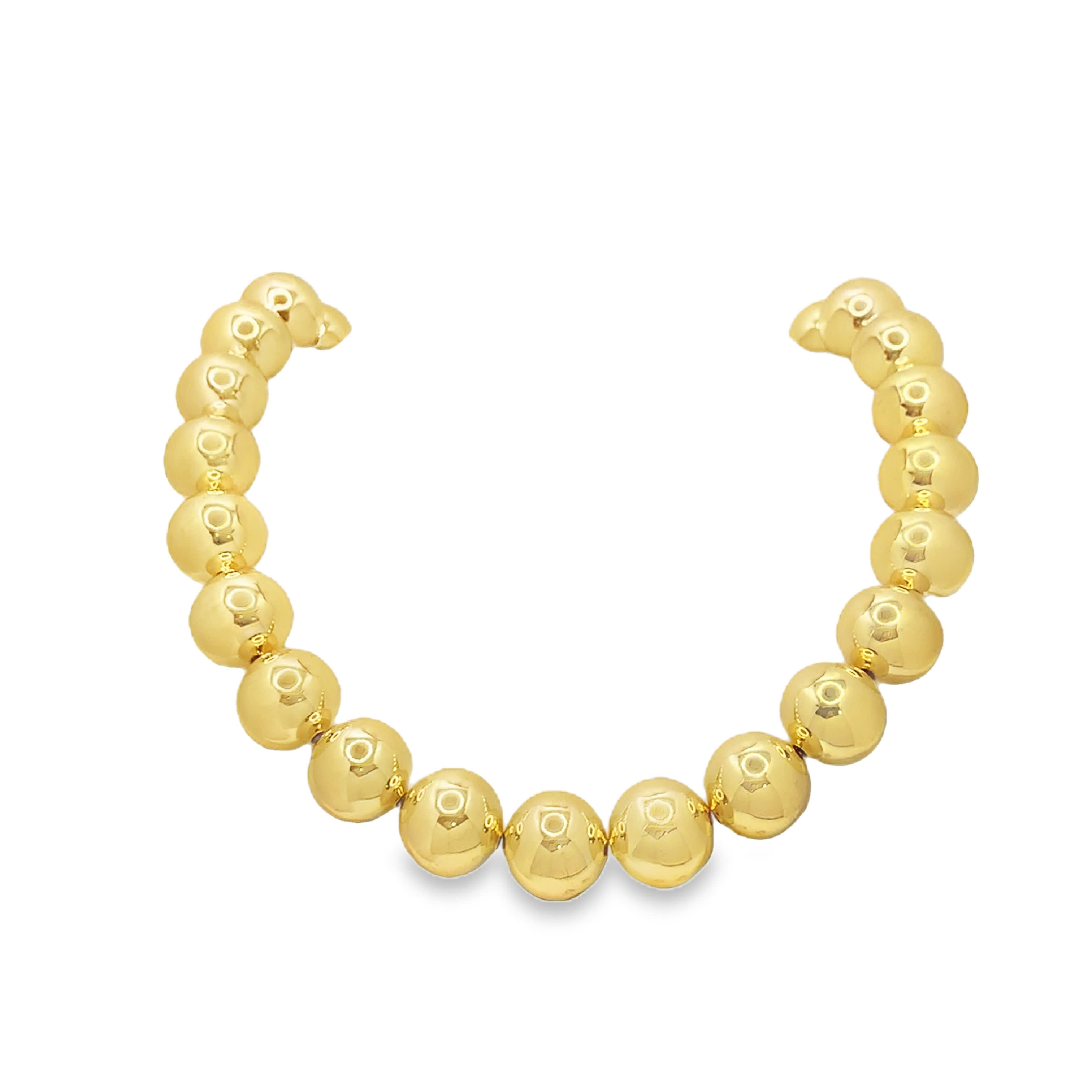 Bransoletka z koralików z metalu