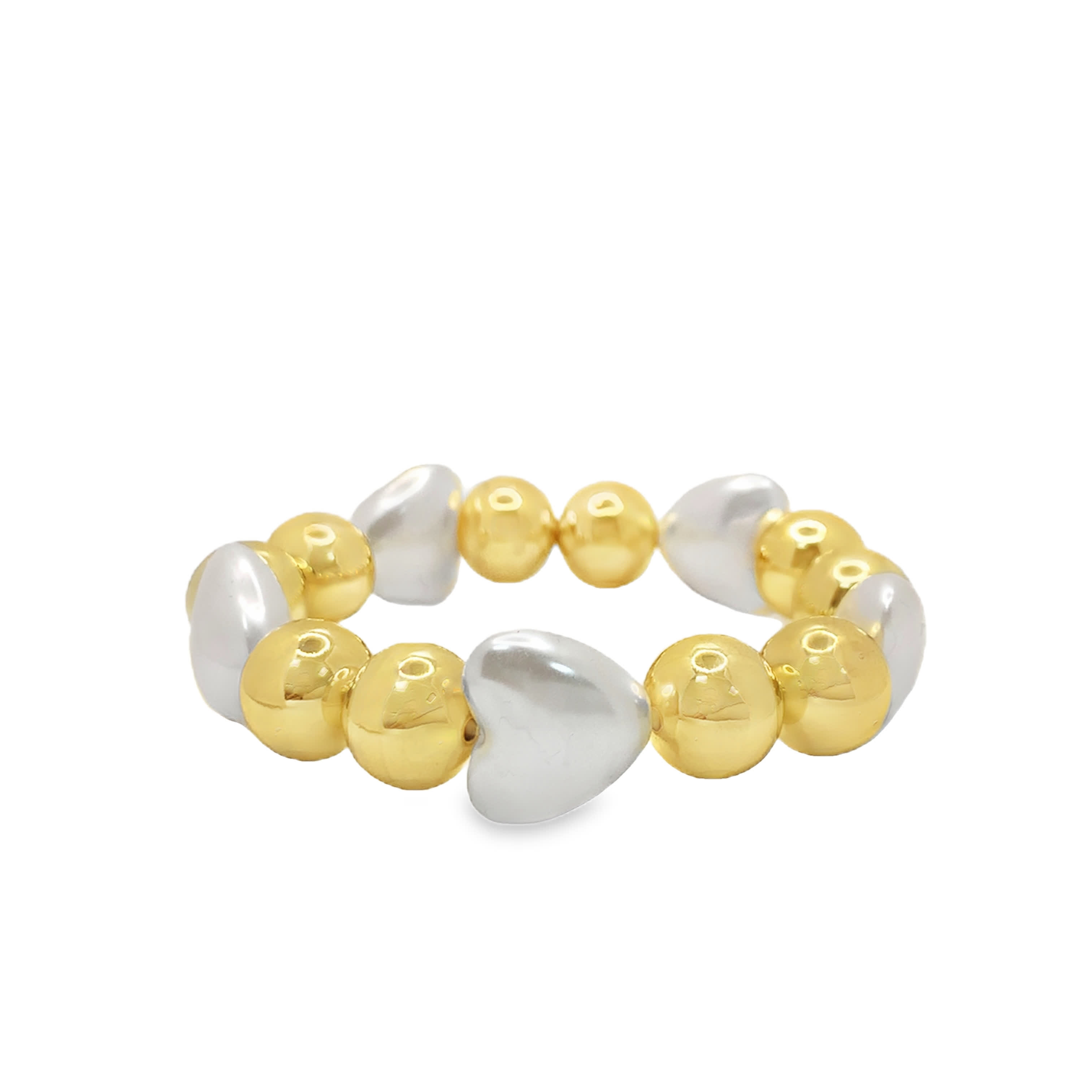 Yellow Pearl Beaded Bracelet