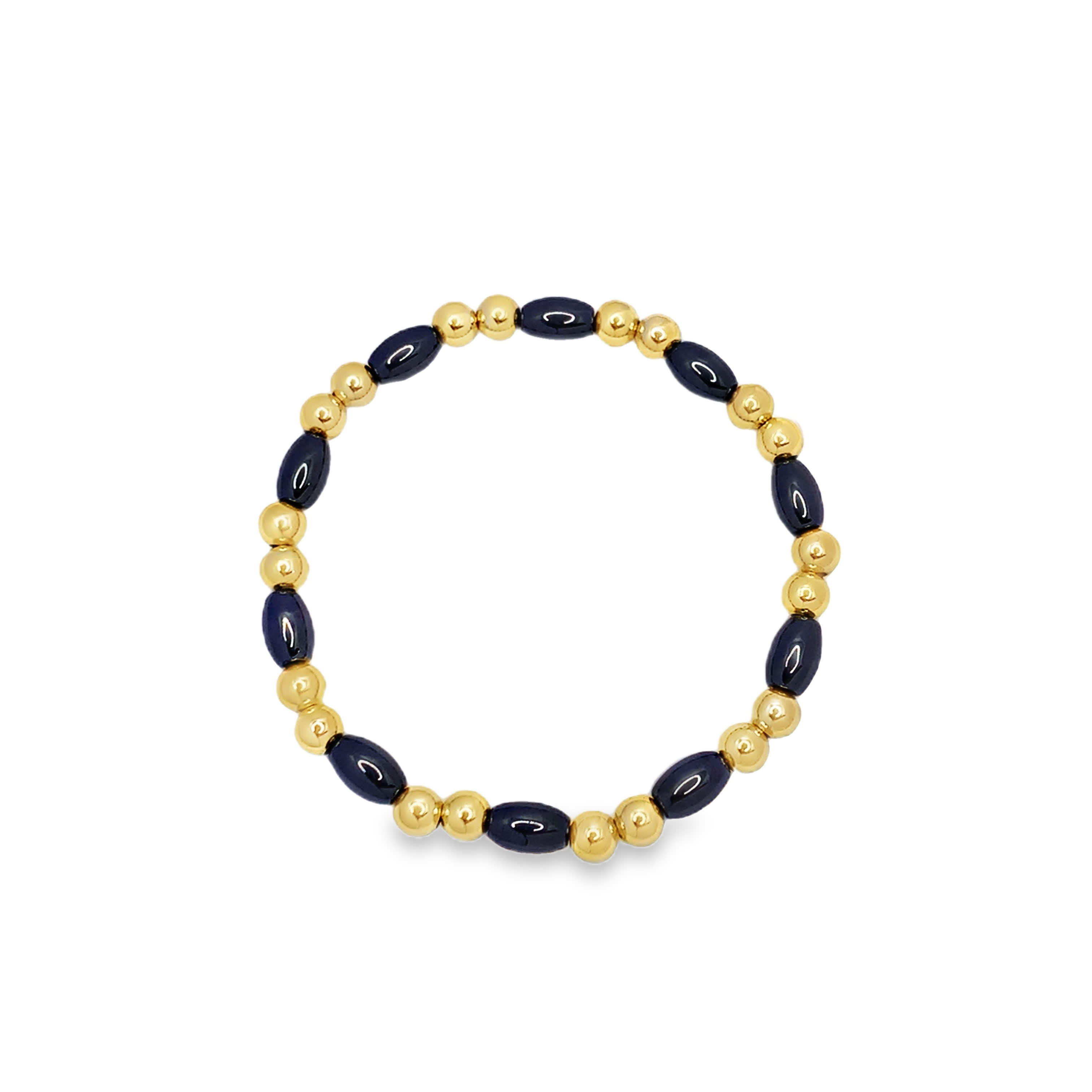 Bransoletka z koralików z metalu z unikalnymi akcentami