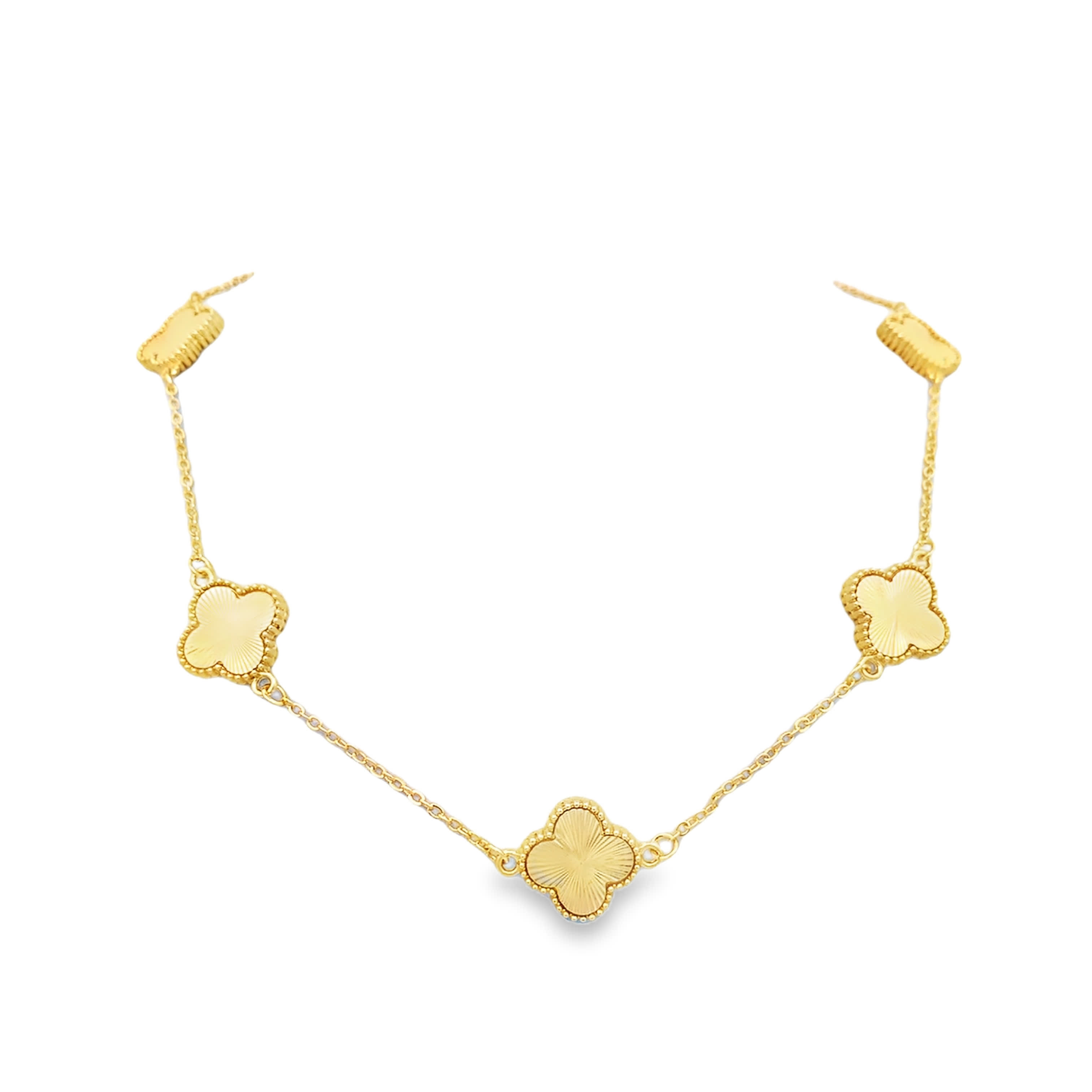 Elegancki naszyjnik łańcuszkowy z pozłacanego metalu