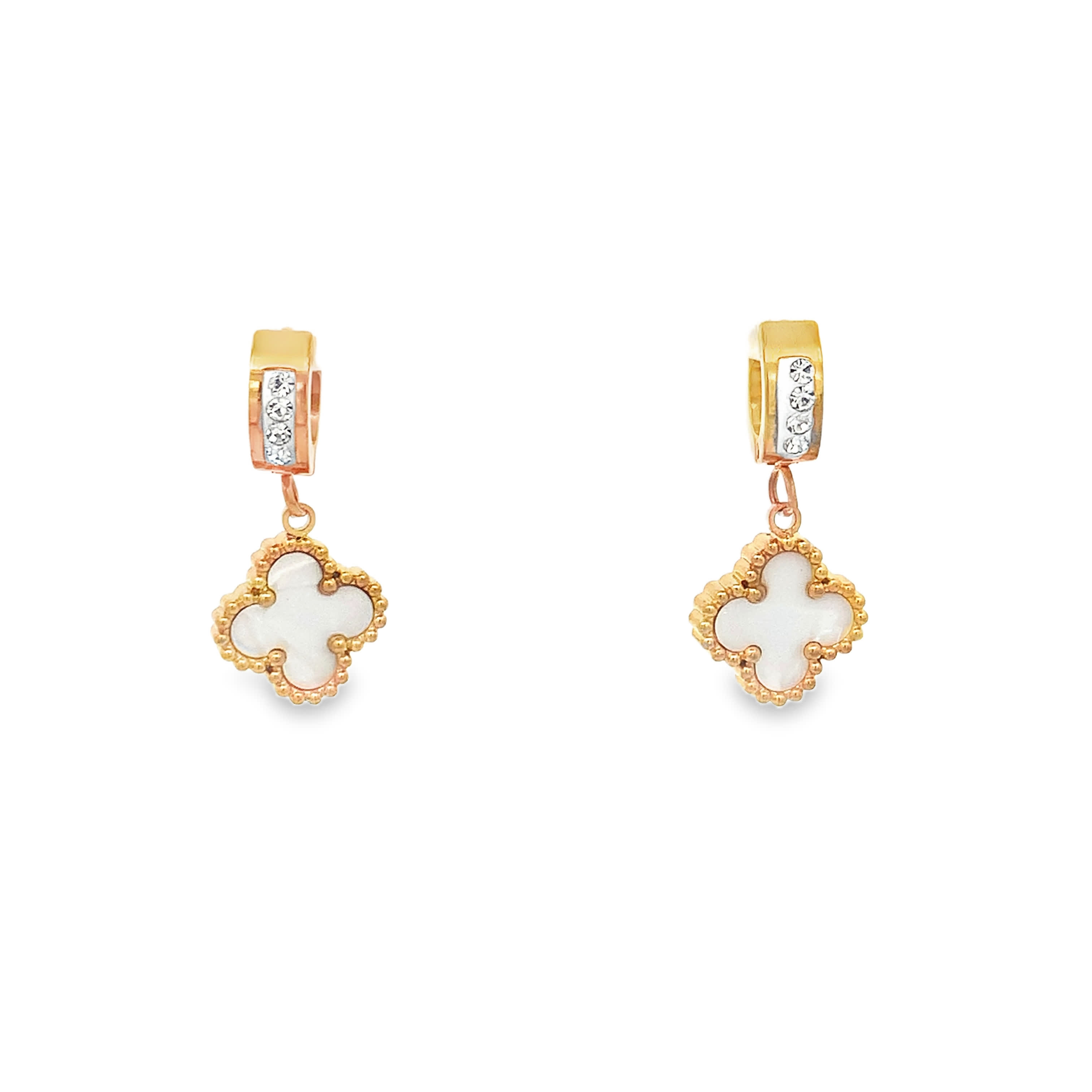 Eleganckie kolczyki w 2 i bieli