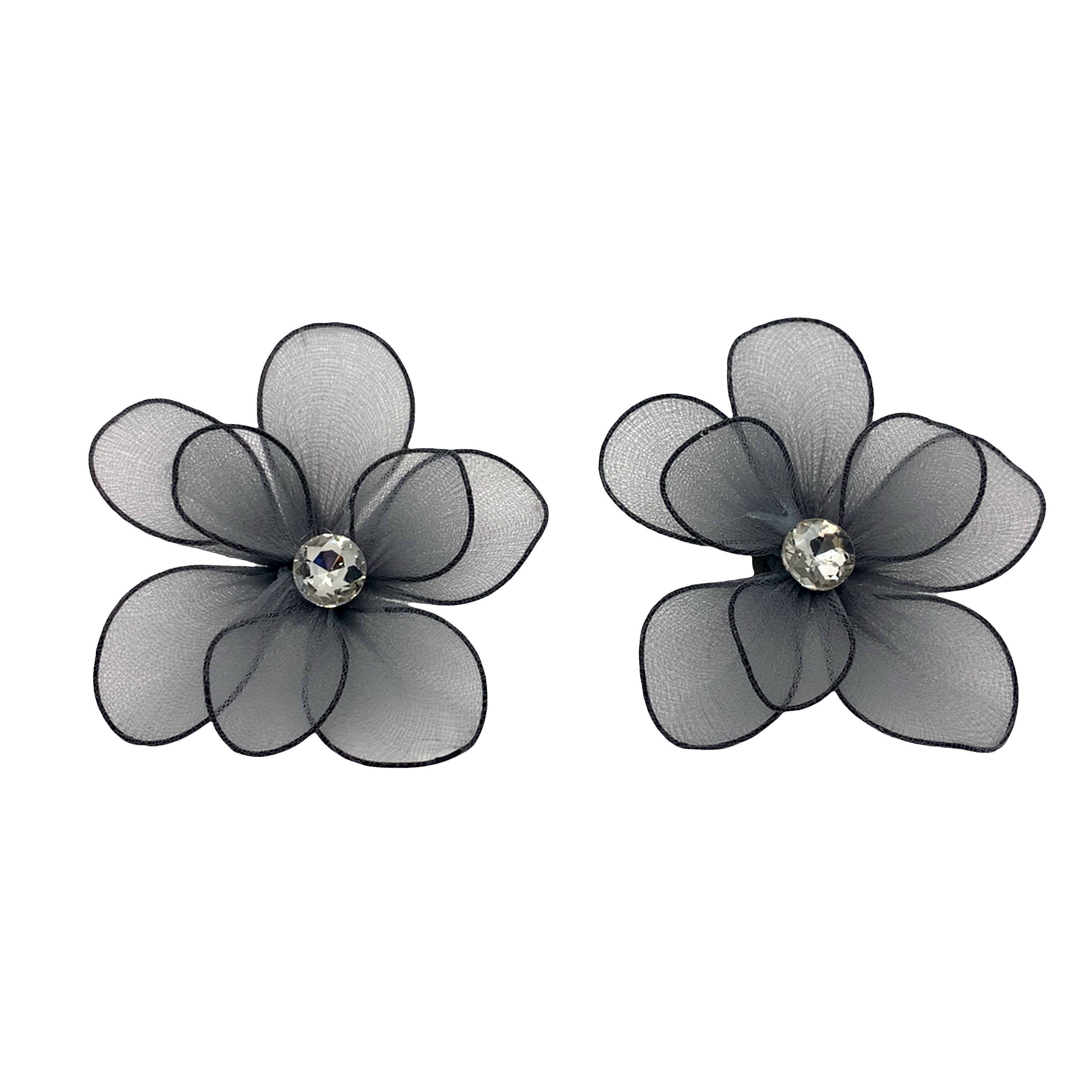 Eleganckie okrągłe kolczyki z kamieniami o szlifie brylantowym