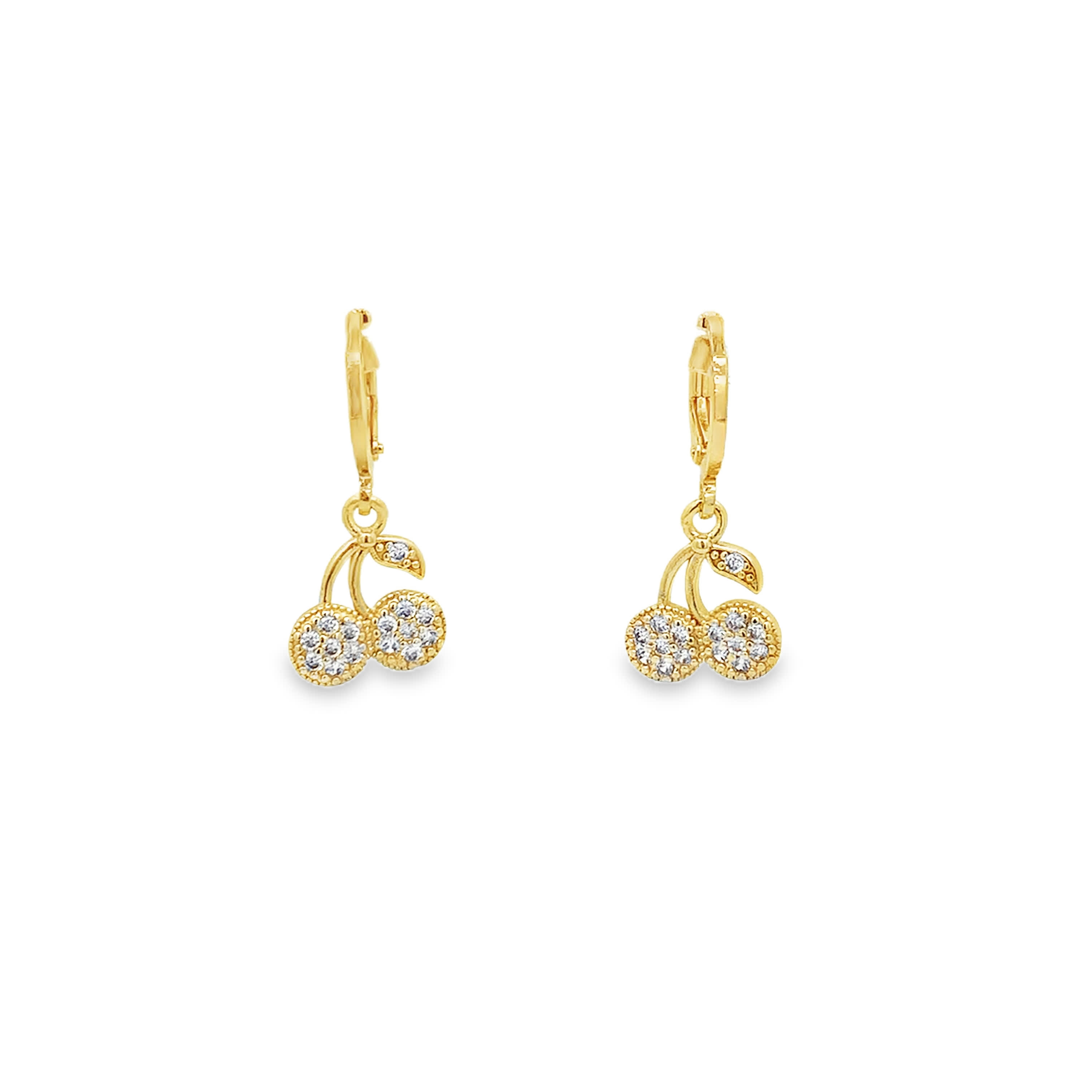 Kolczyki koła z żółtego złota z okrągłymi diamentami o szlifie brylantowym