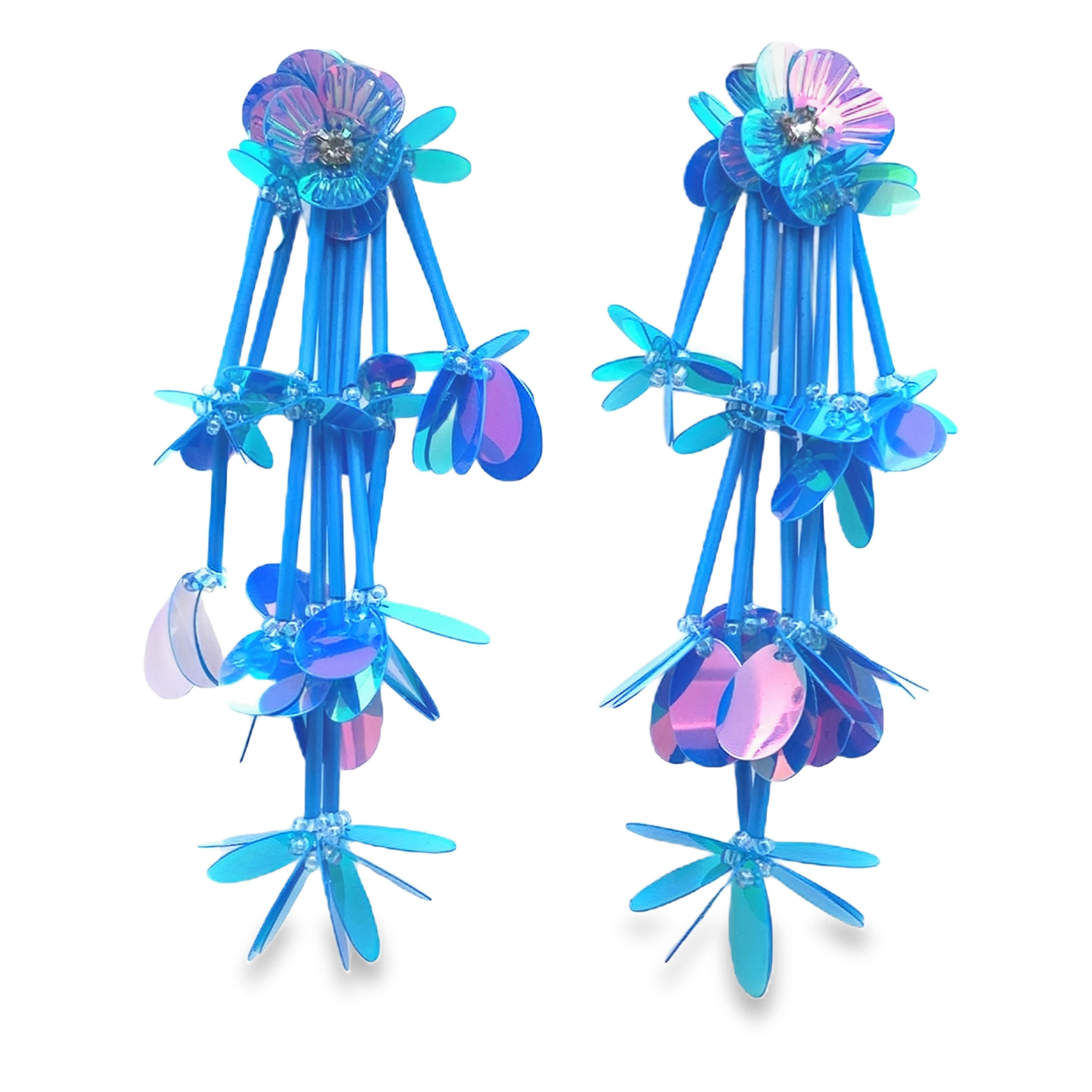 Fantazyjne wiszące kolczyki