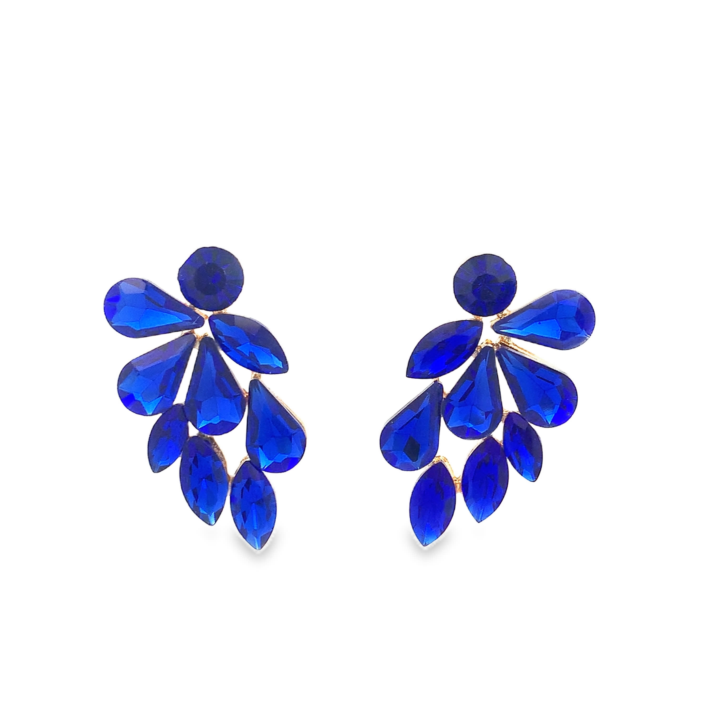 Kolczyki wiszące z lapis lazuli w żółtym złocie