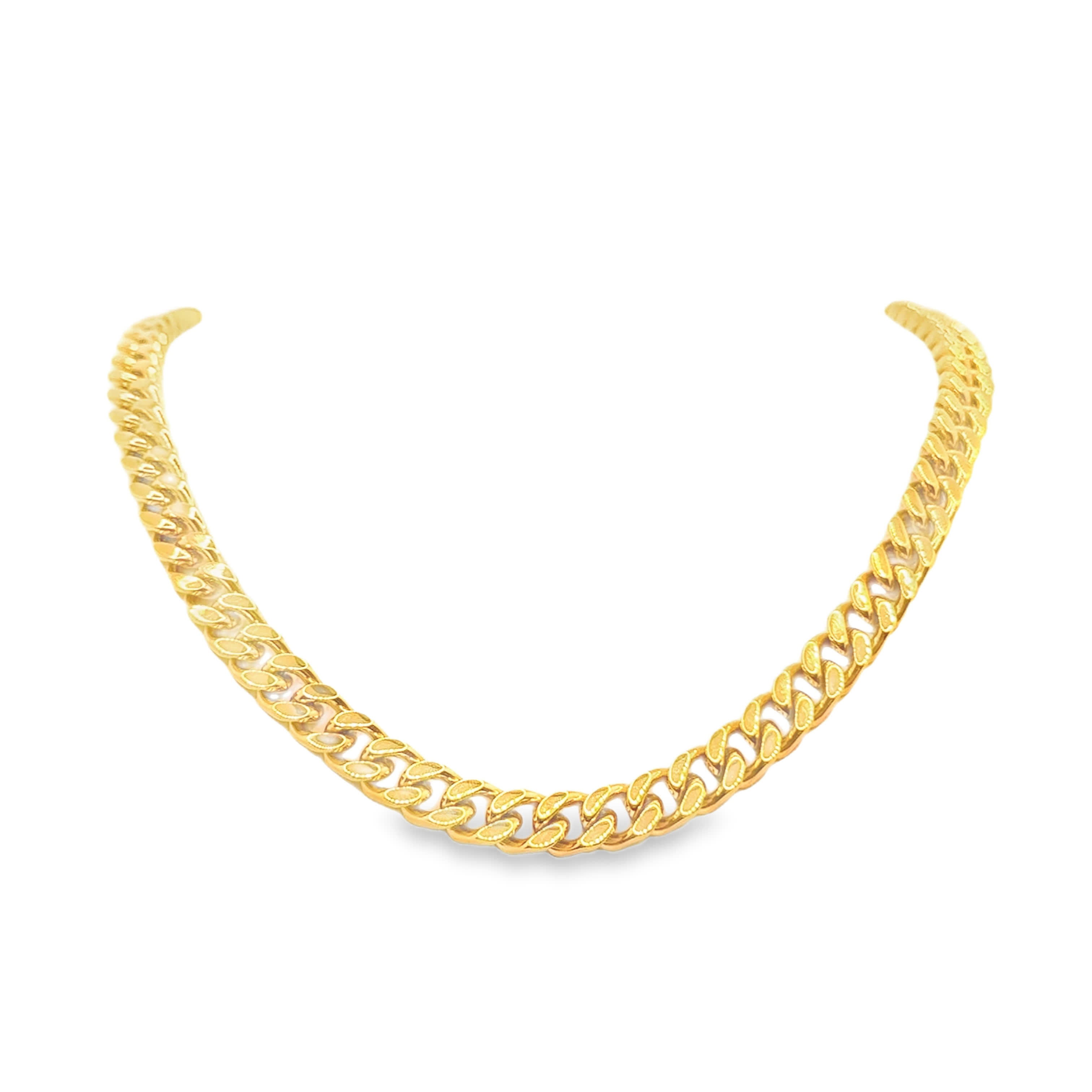 Klasyczny naszyjnik ze złoconej stali