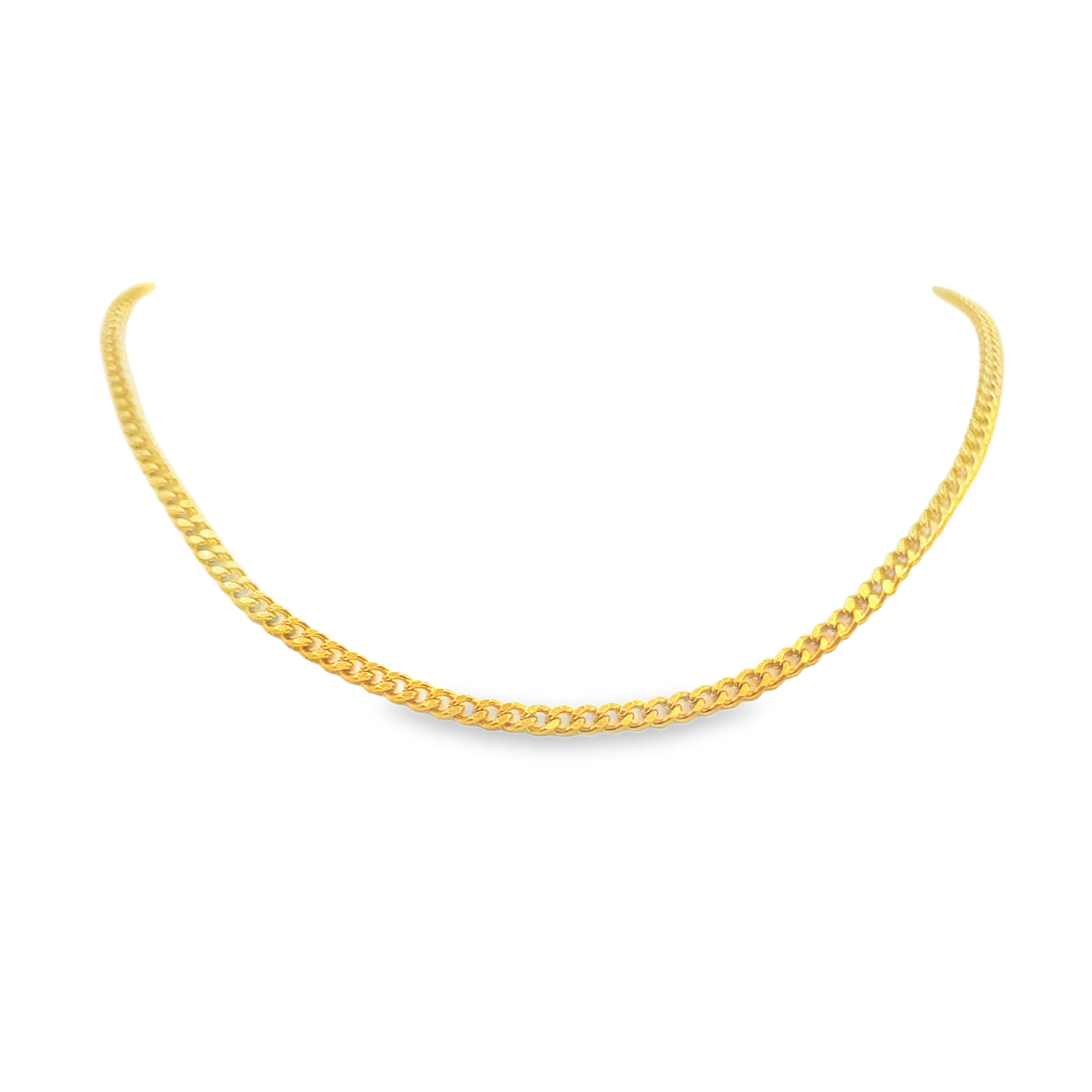 Klasyczny naszyjnik ze złoconej stali