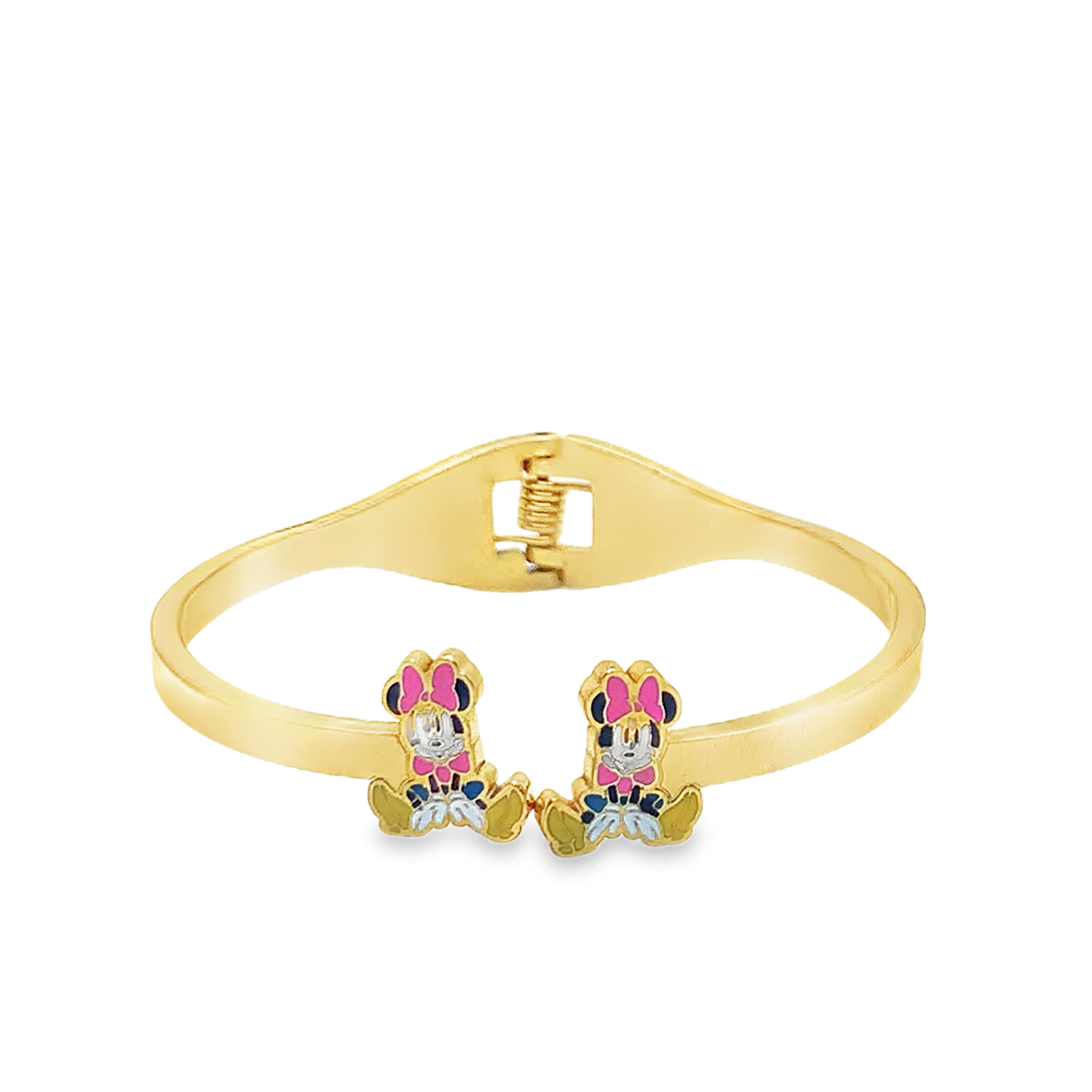 Bransoletka z żółtego złota z motywem postaci