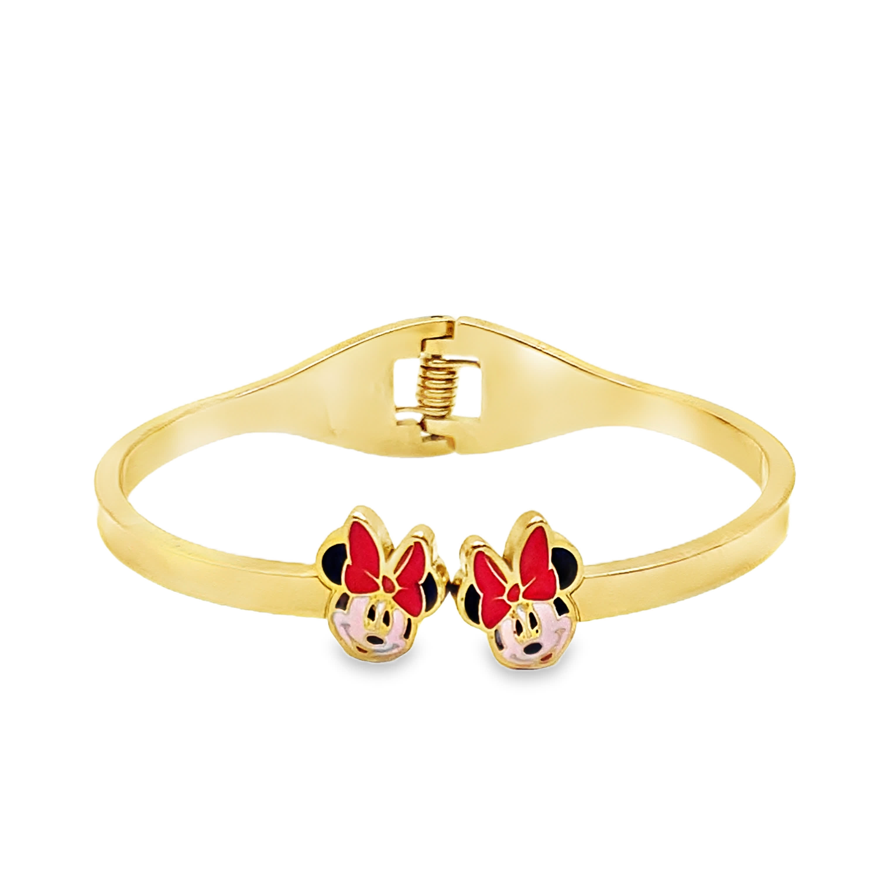 Bransoletka z żółtego złota inspirowana Myszką Minnie