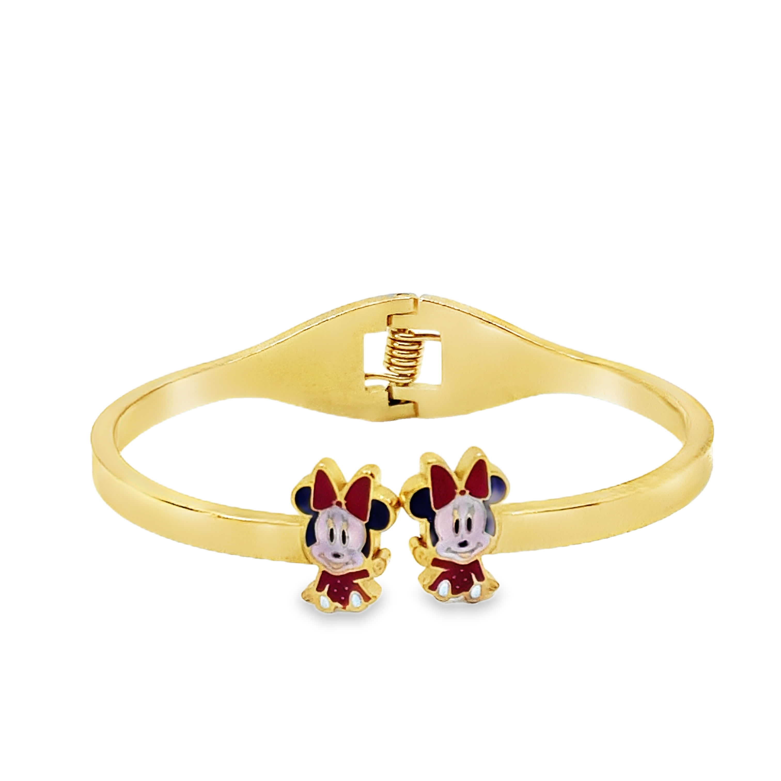 Bransoletka z żółtego złota z motywem Myszki Minnie