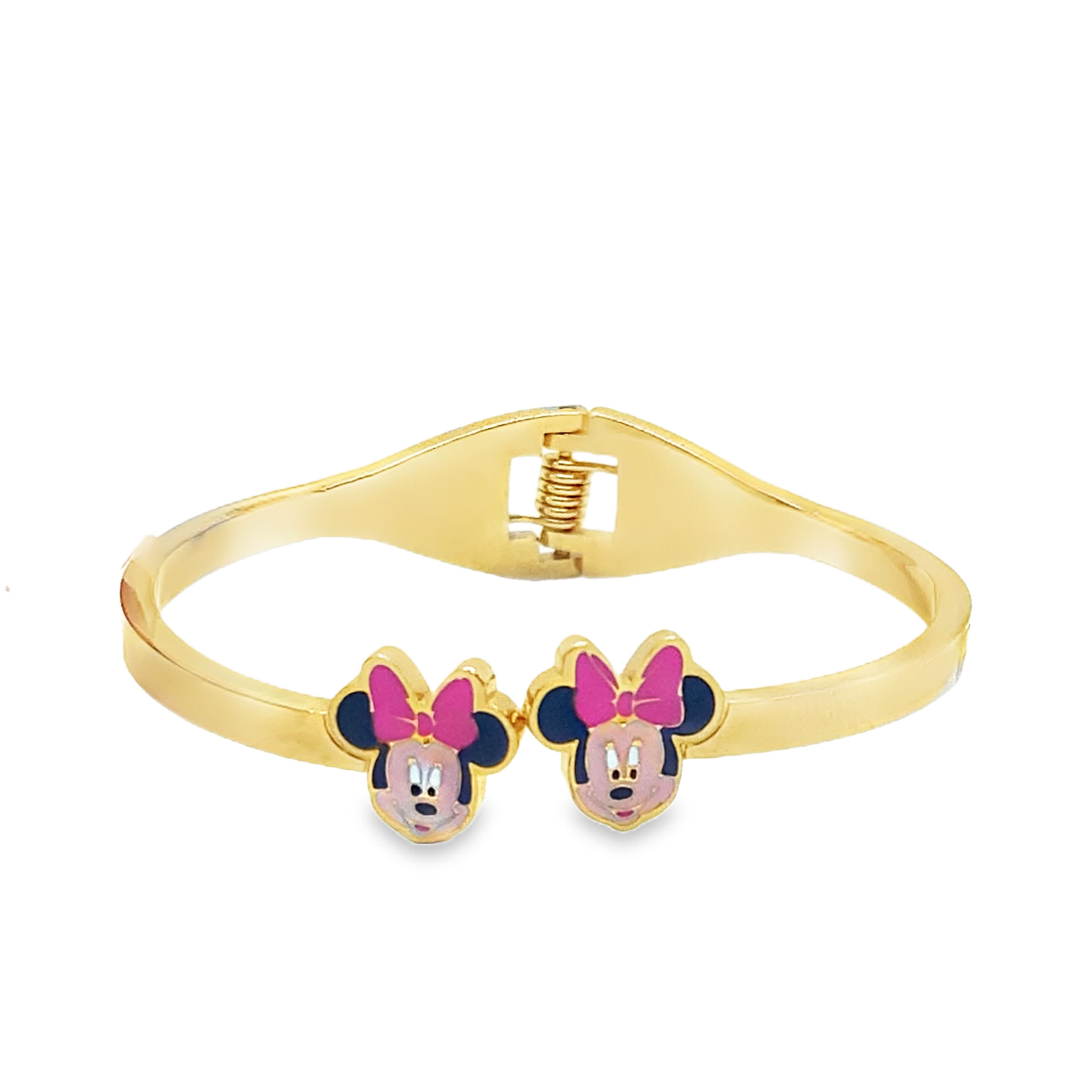 Zabawna bransoletka z żółtego złota z akcentami z kreskówek