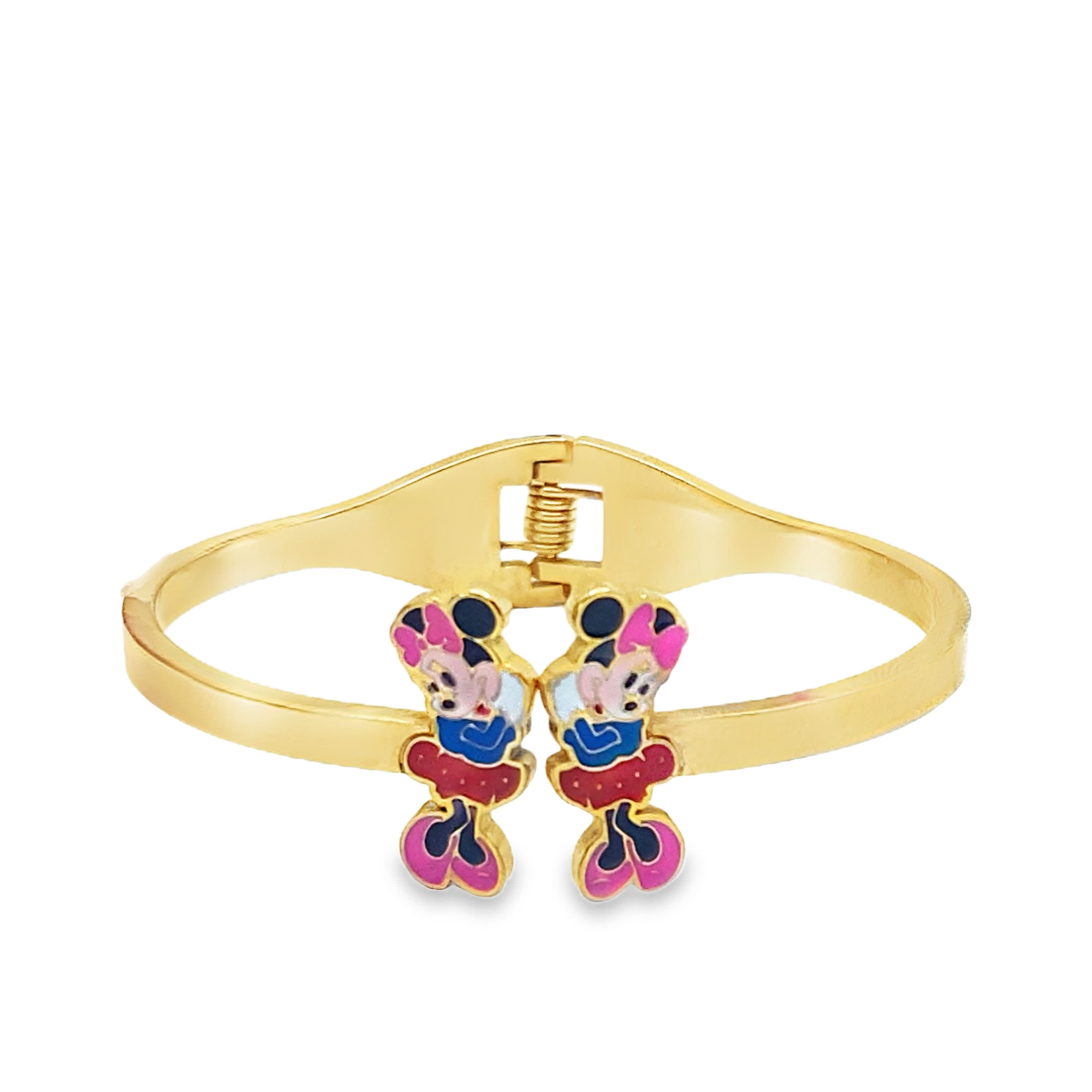 Bransoletka z żółtego złota z zabawnymi rysunkami