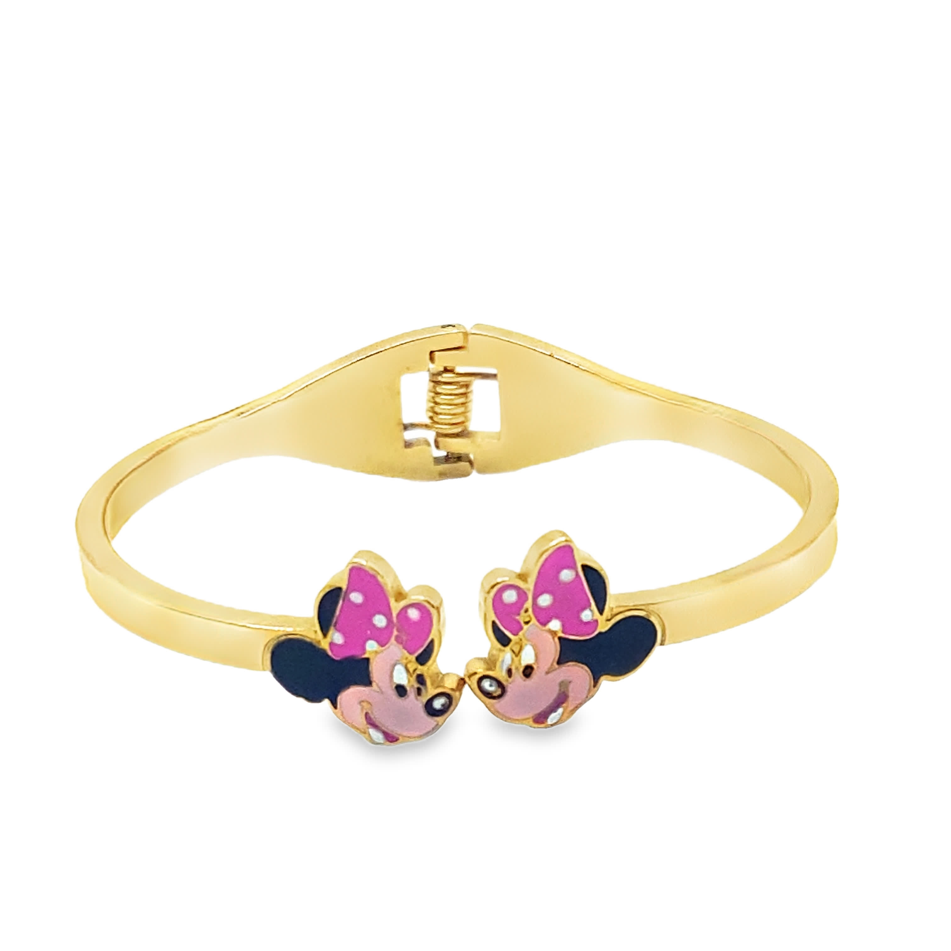 Złota bransoletka z Myszką Minnie