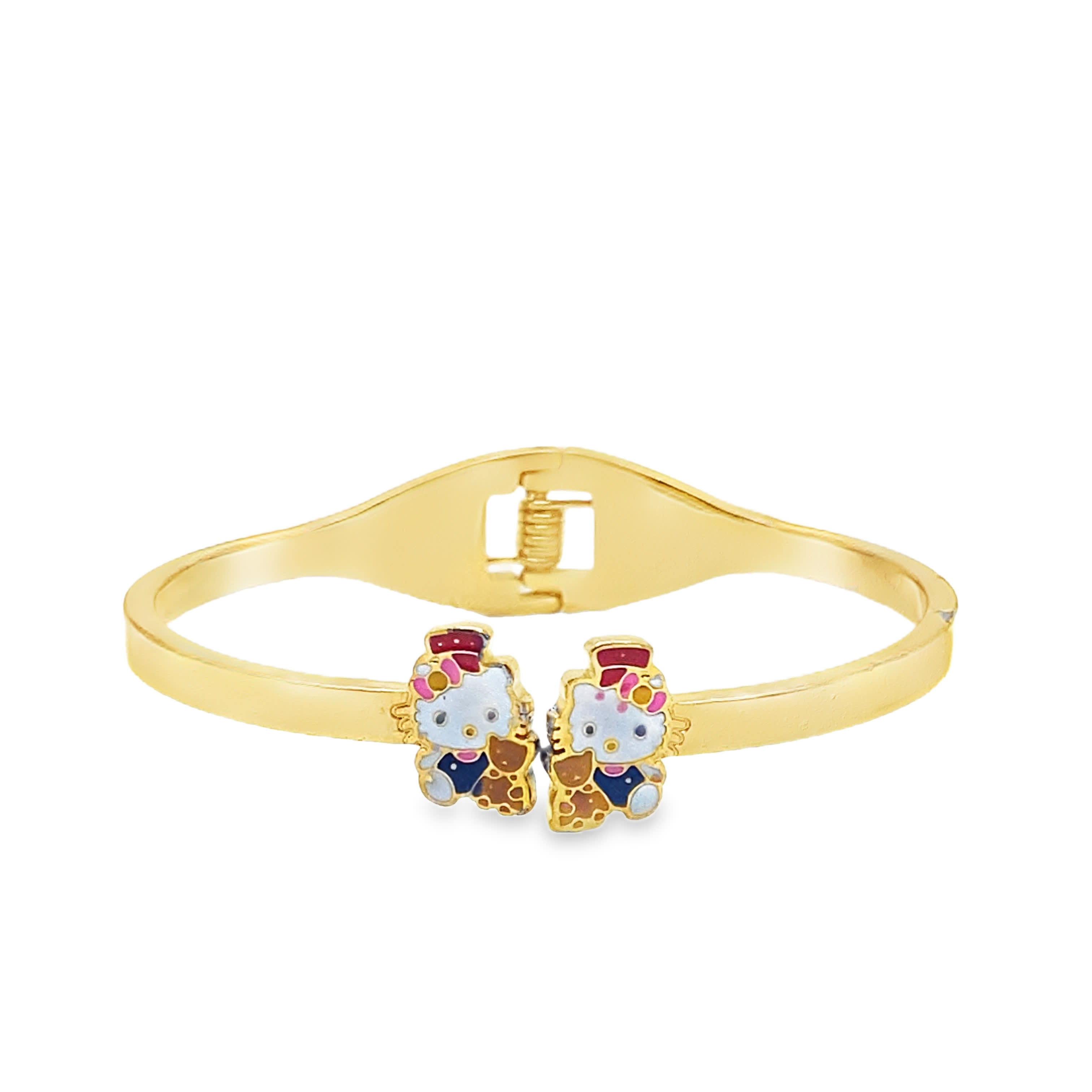 Bransoletka z żółtego złota z grafiką postaci