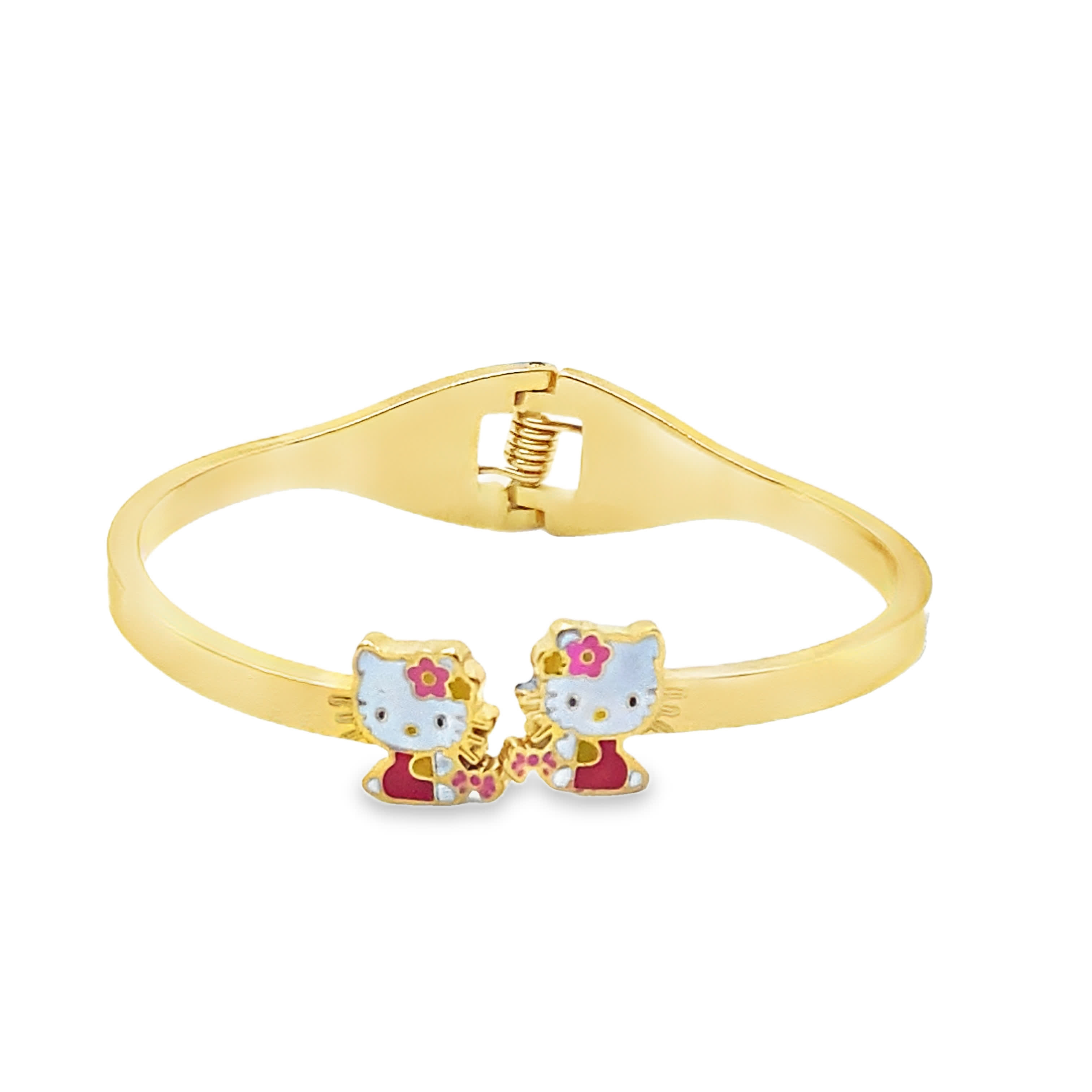 Bransoletka z żółtego złota z motywem kreskówkowym