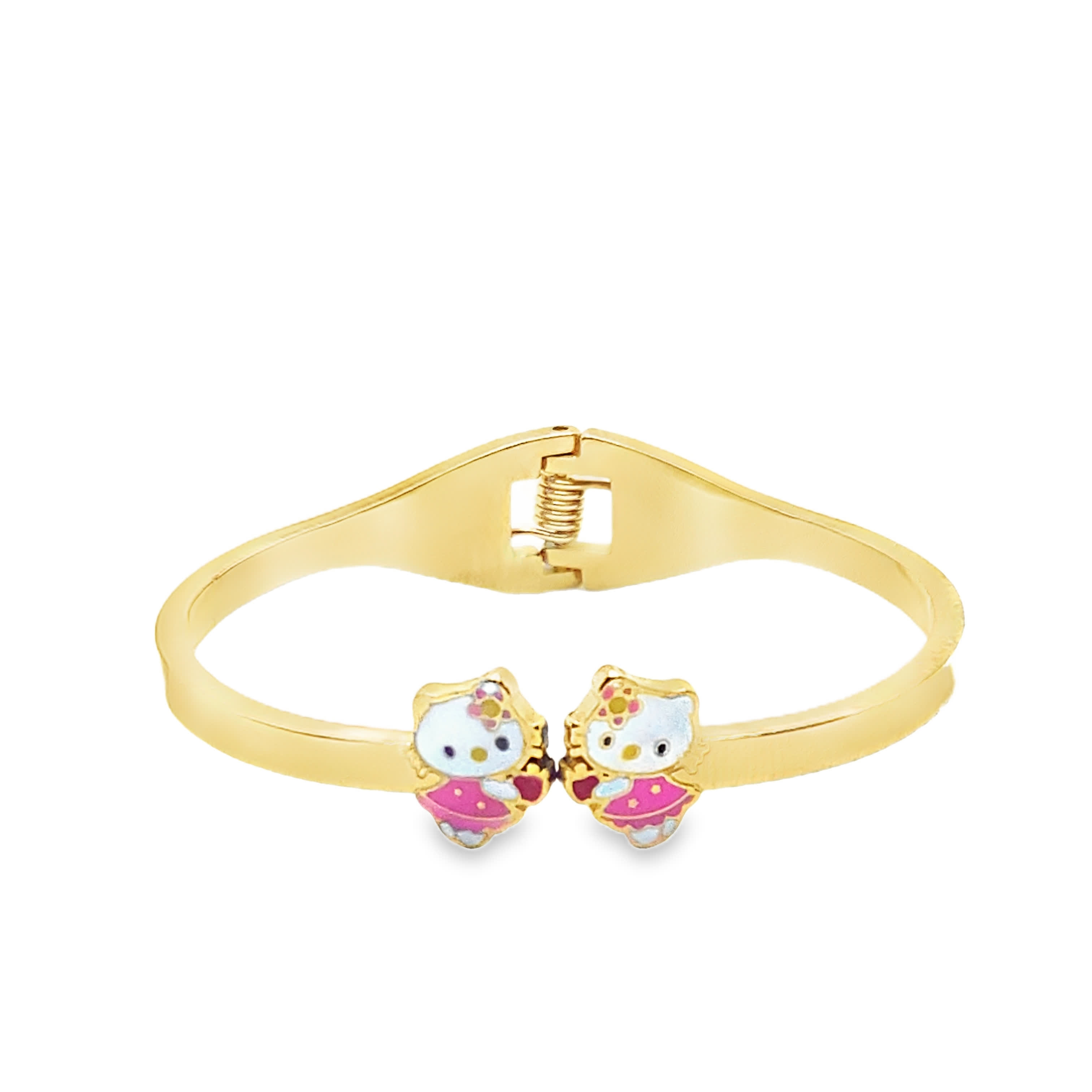 Bransoletka z żółtego złota z ozdobami z kreskówek