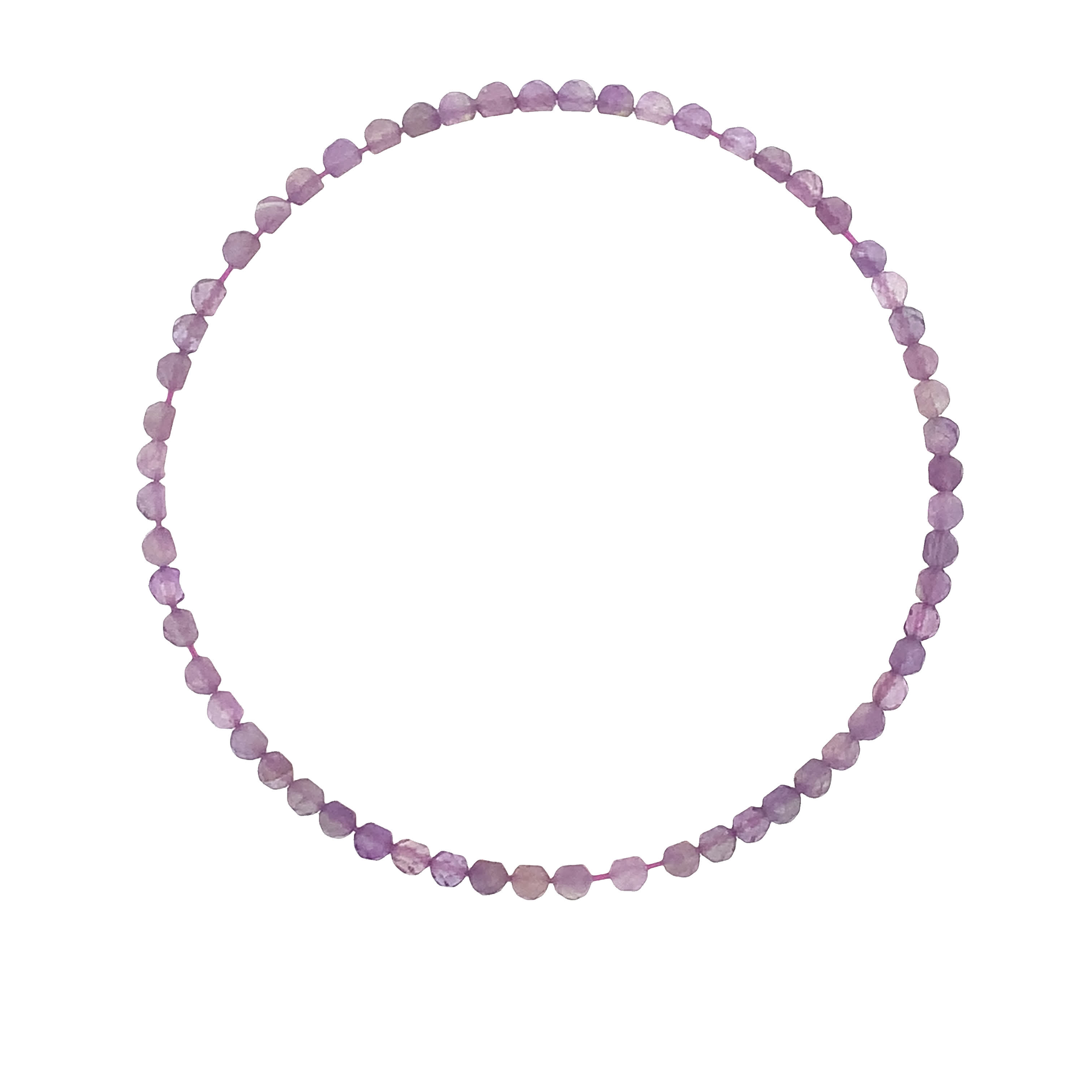 Bransoletka z koralików ametystowych z kamieniami kaboszonowymi