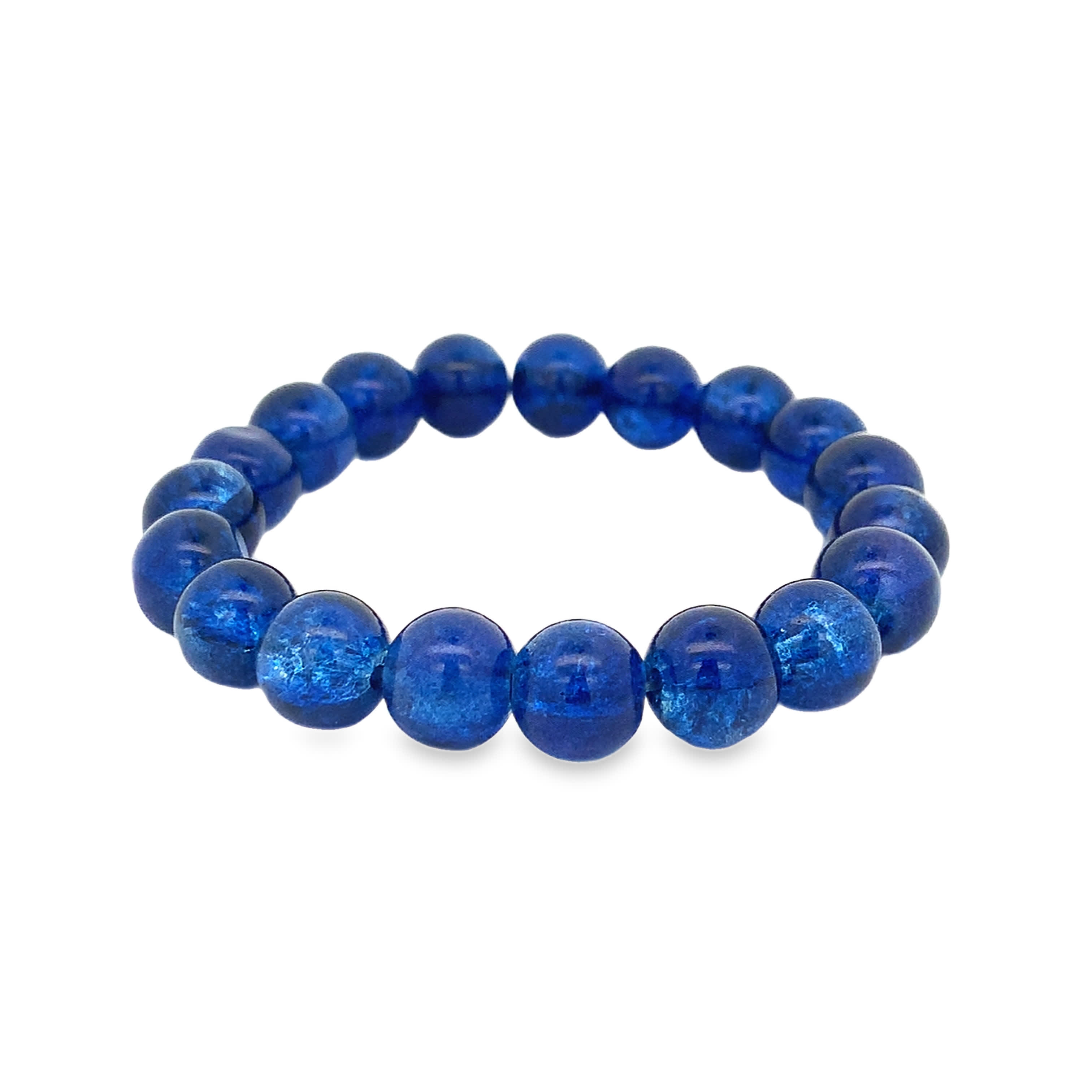 Bransoletka z koralików  z okrągłym szlifem kaboszonowym