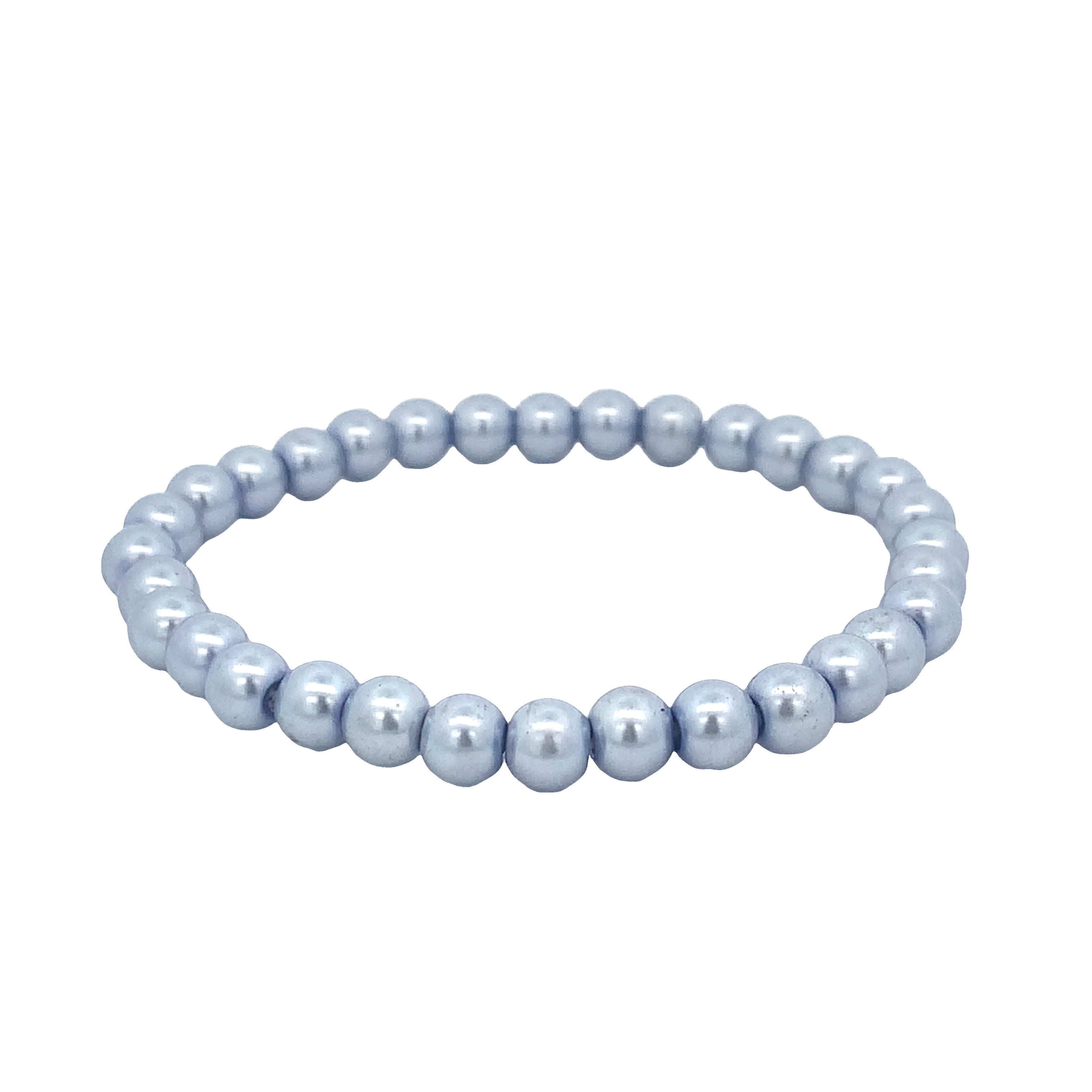 Bransoletka z koralików z niebieskich pereł