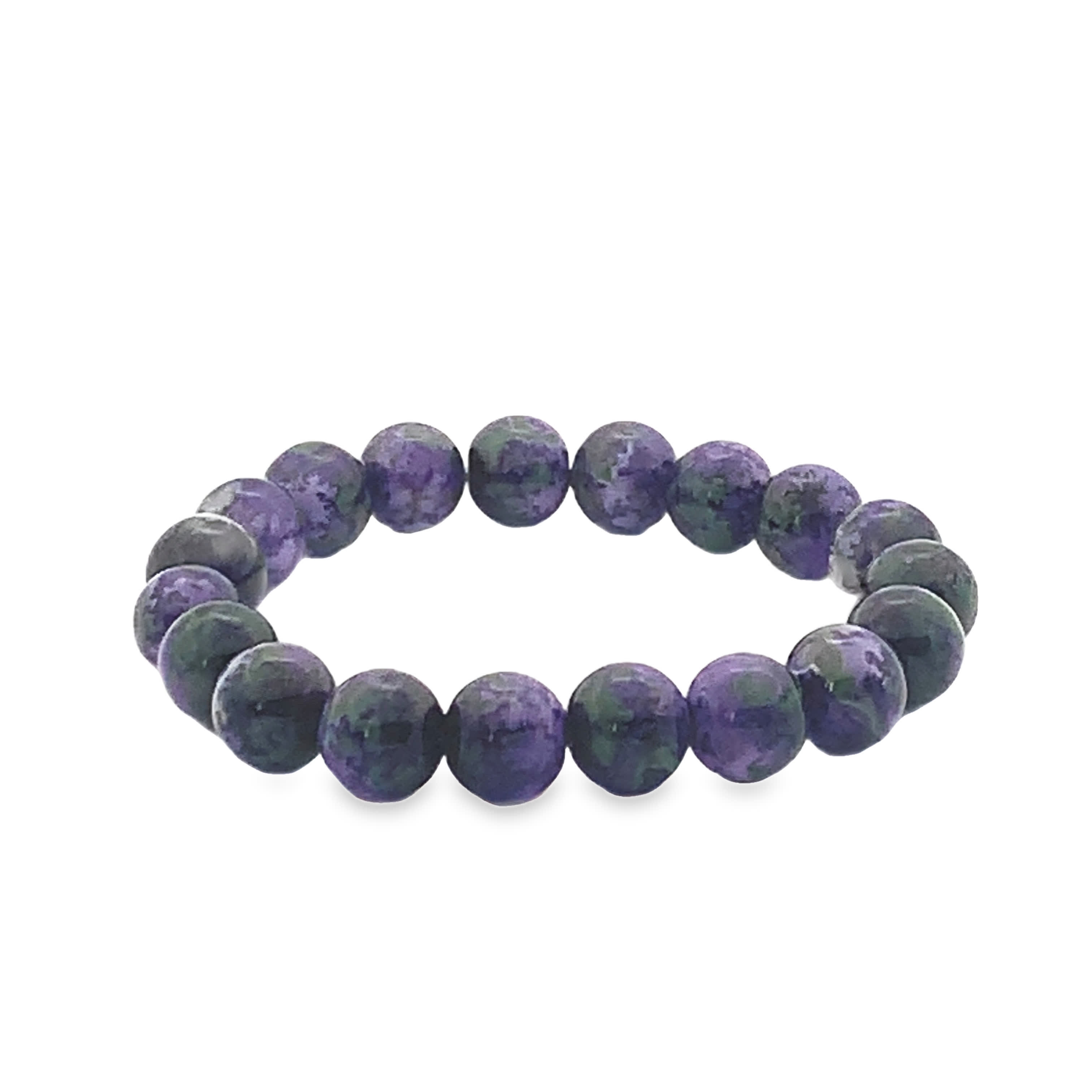 Bransoletka z koralików ametystowych – koraliki kaboszonowe z kamieni szlachetnych