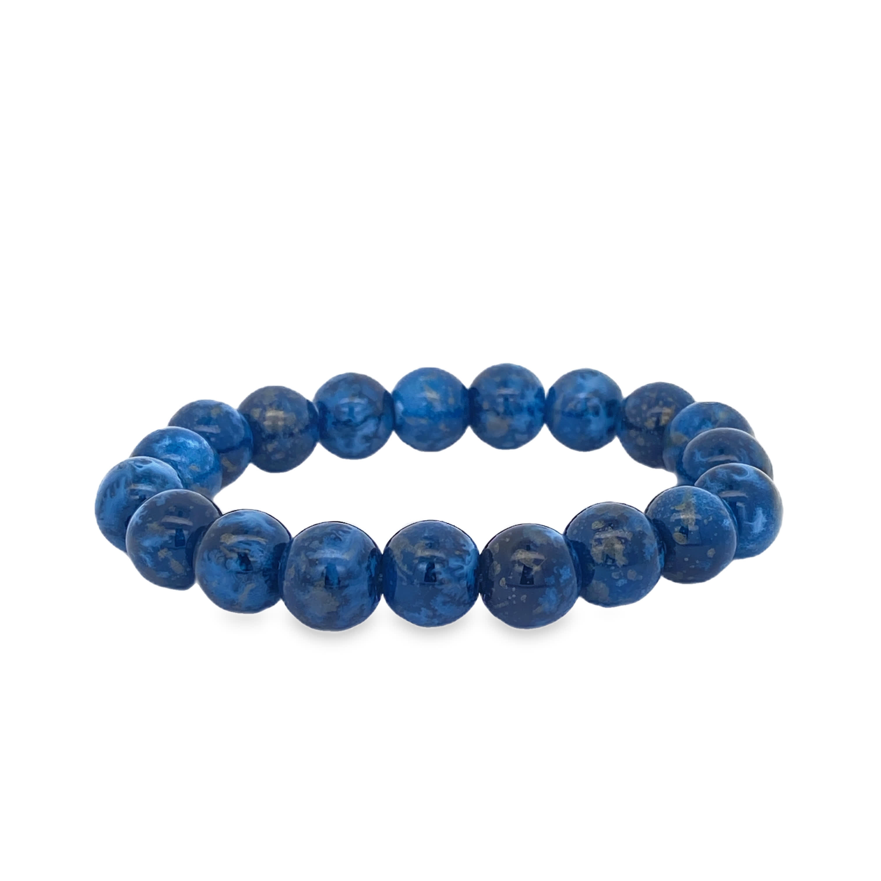 Bransoletka z koralików wykonana ręcznie w dwóch kolorach