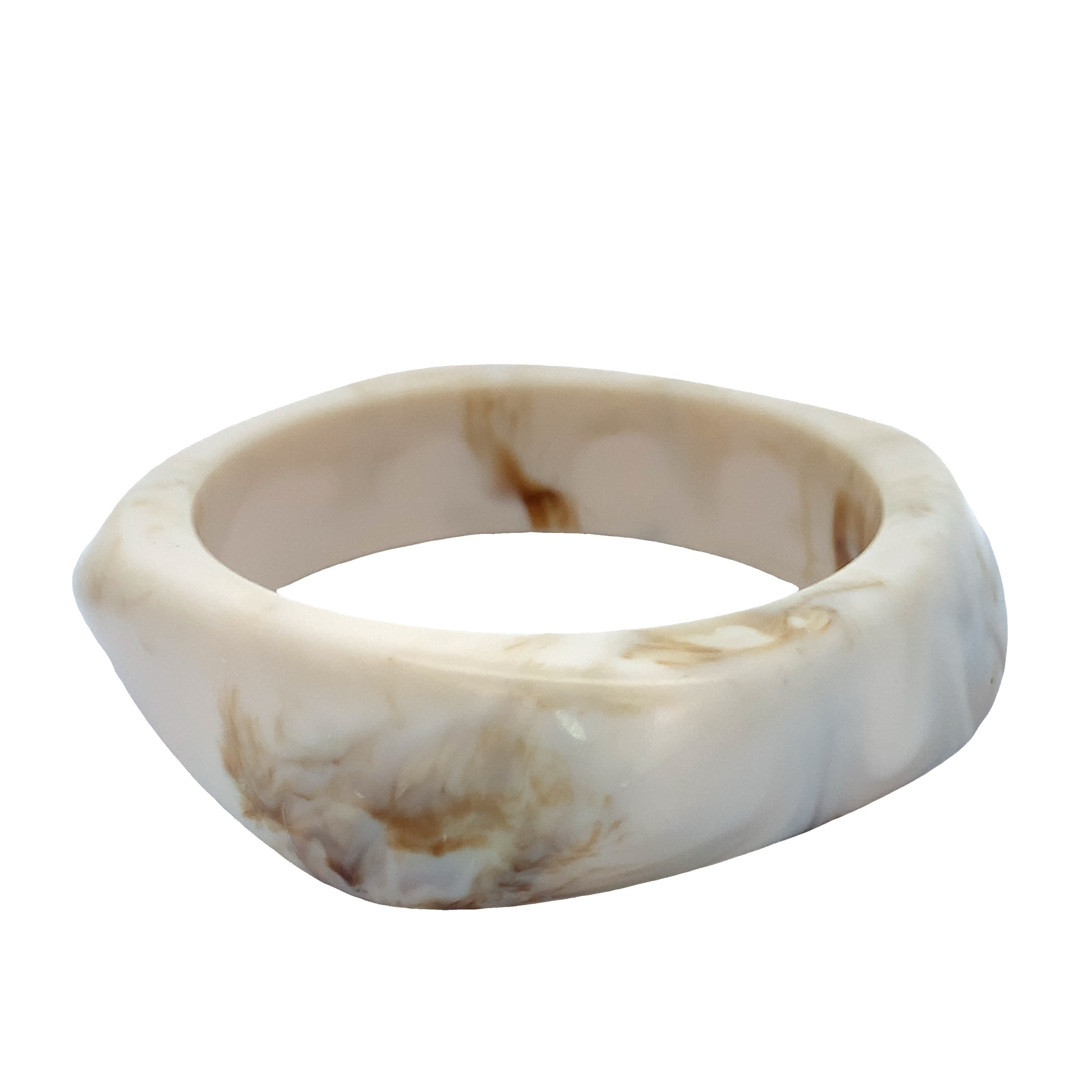 Nowoczesna bransoletka z wzorem spiralnym bez metalu