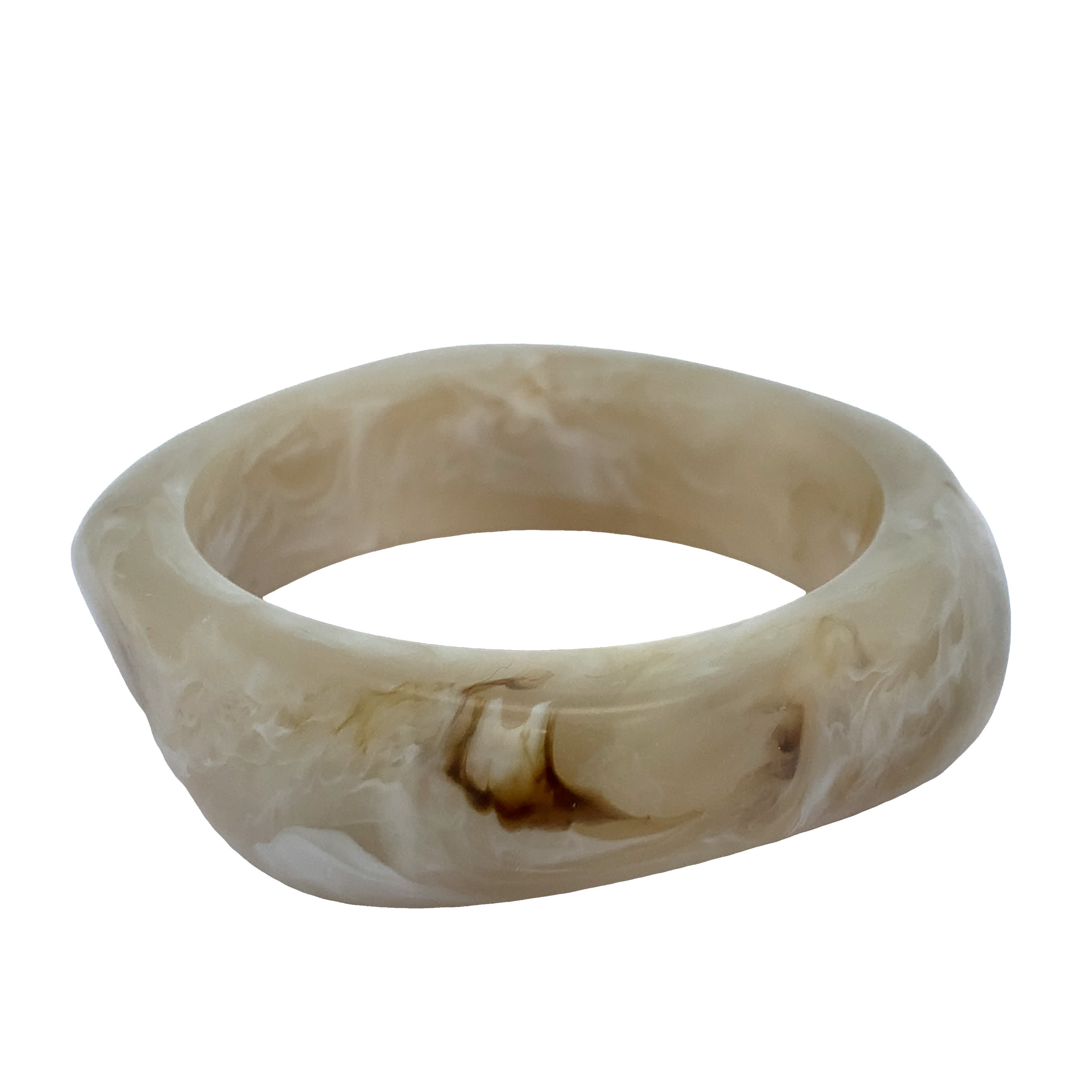 Nowoczesna bransoletka bez metalu w kolorze stali