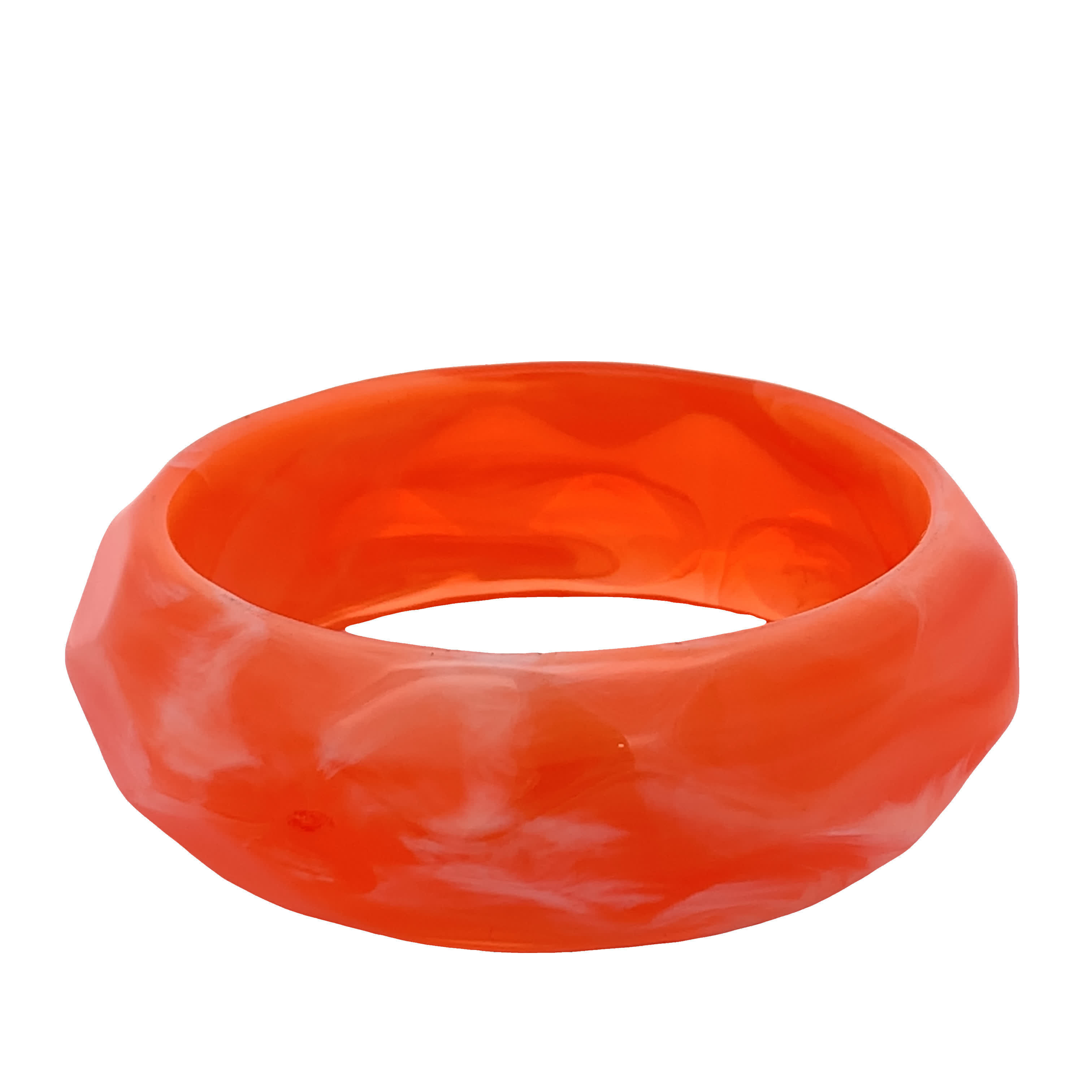 Nowoczesna pomarańczowa bransoletka bez metalu