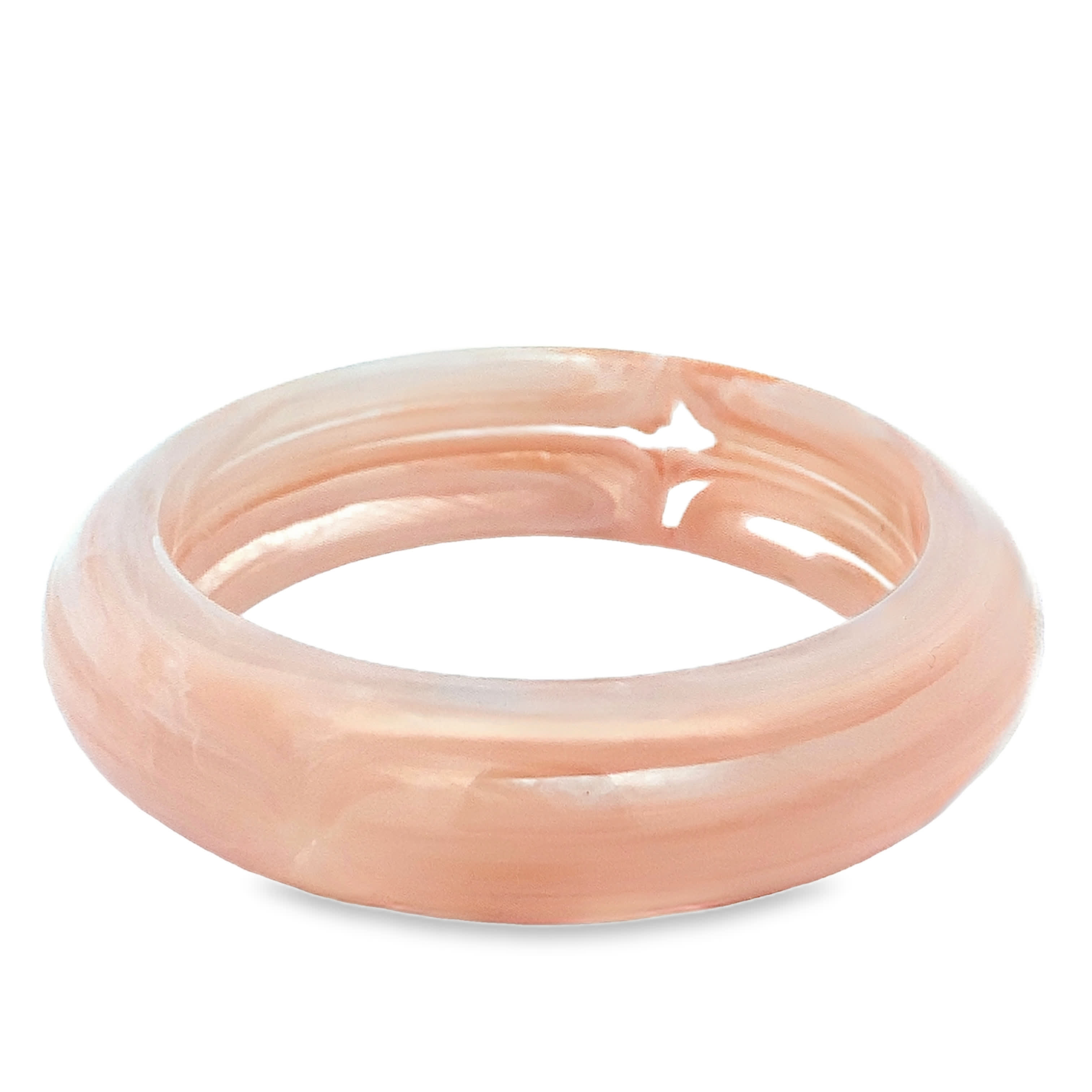 Bransoletka w odcieniu różowej stali bez metalu