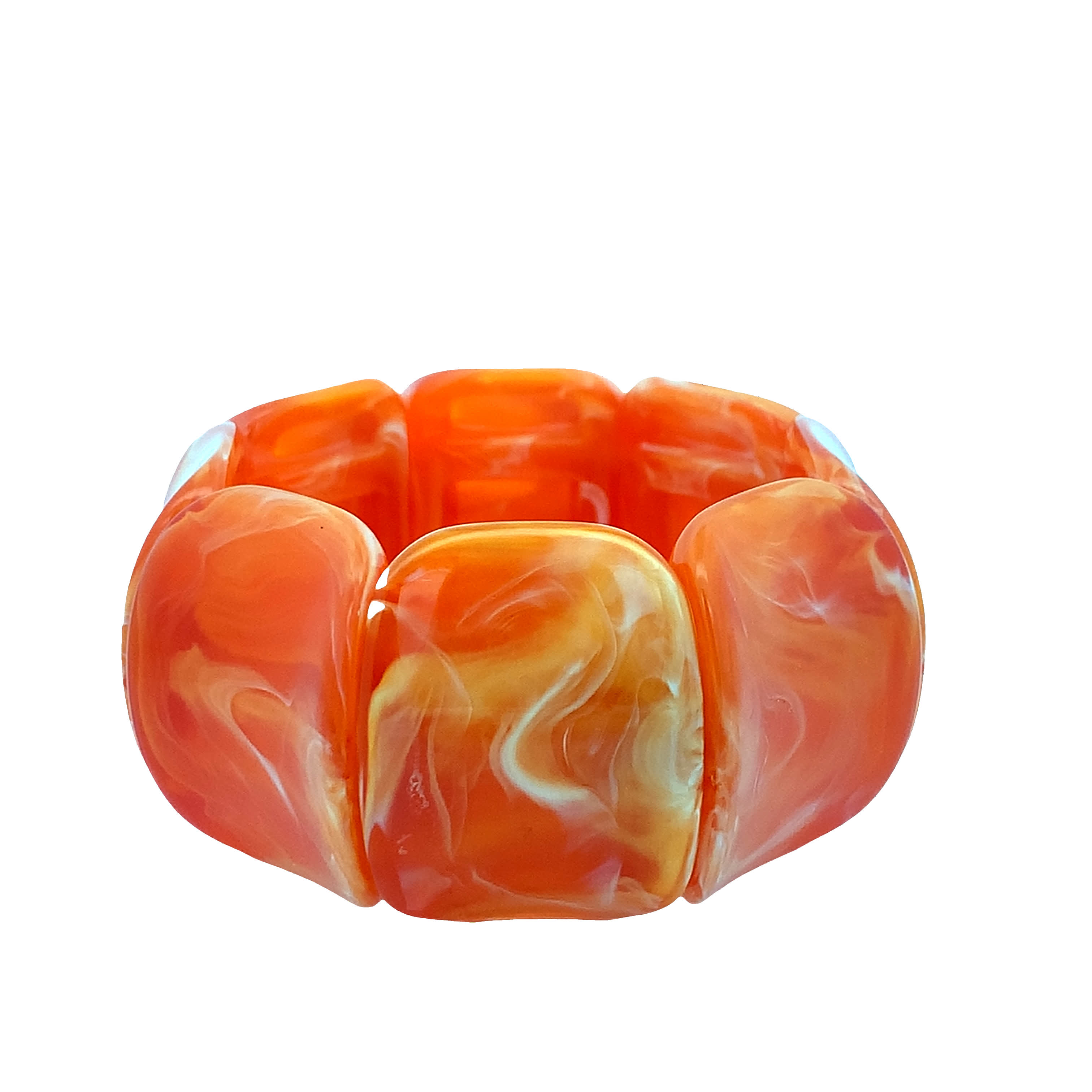 Nowoczesna marmurkowa bransoletka bez metalu