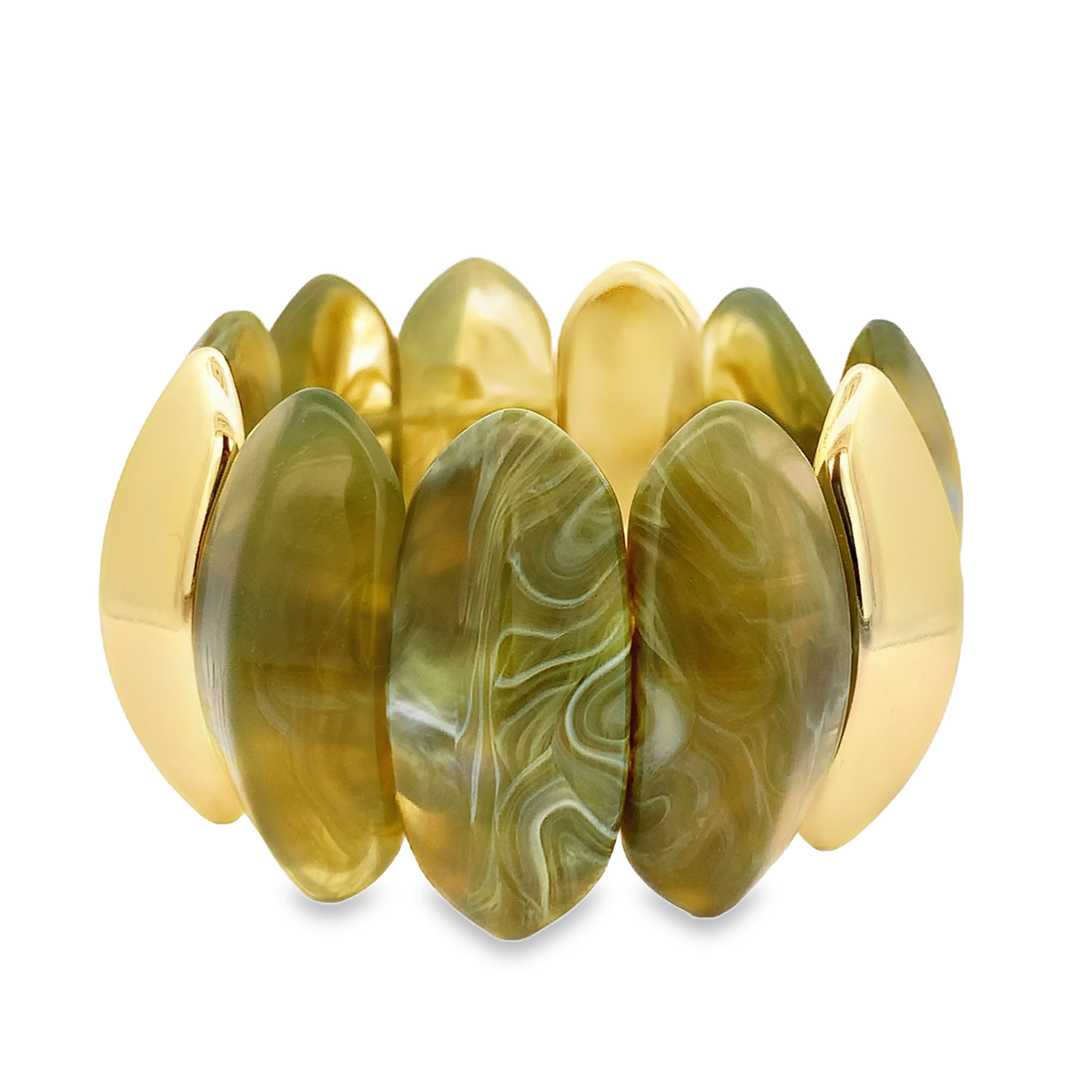 Bransoletka z koralików z jadeitu w kolorze stali